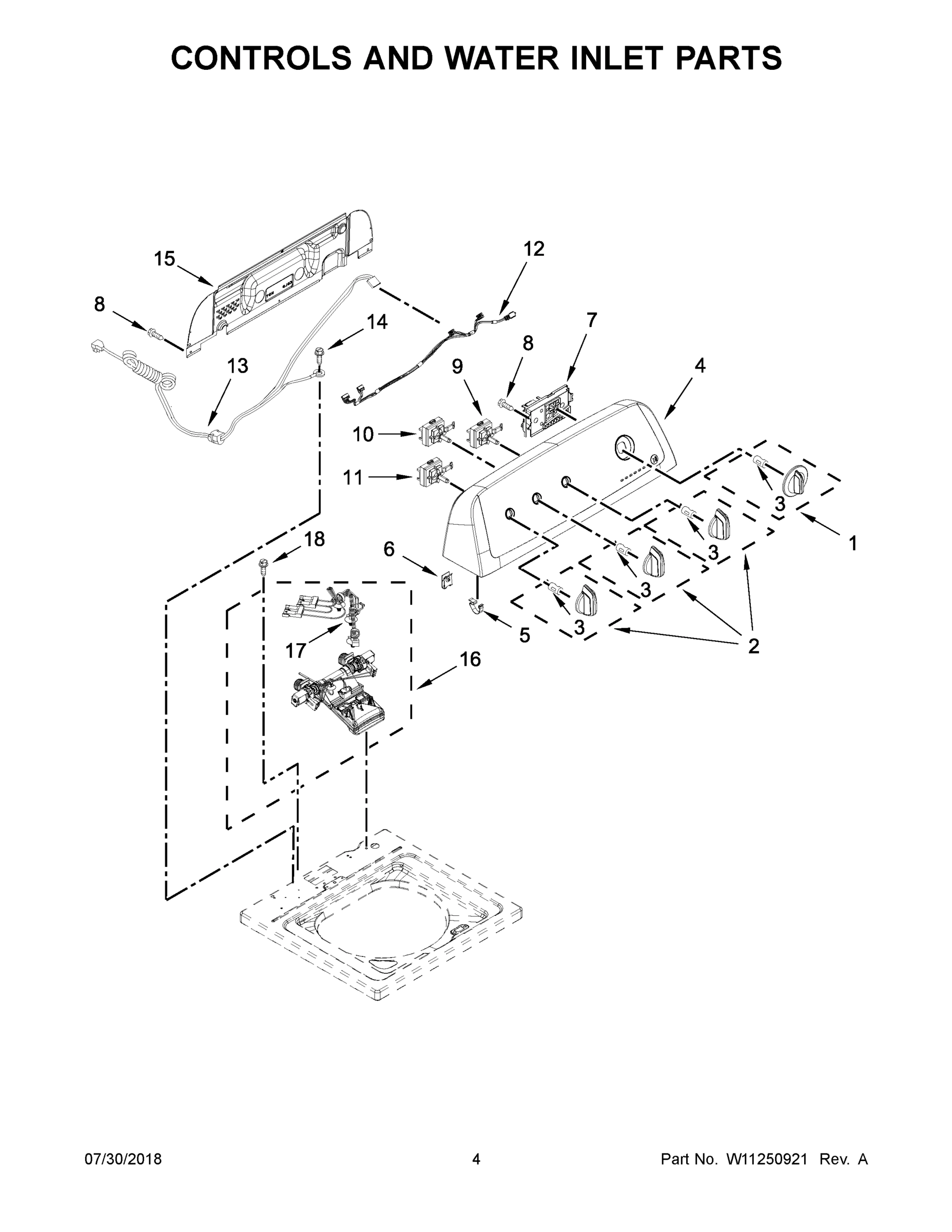 03 - CONTROLS AND WATER INLET PARTS