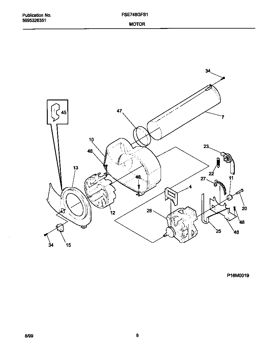 05 - P16M0019 MOTOR,BLOWER