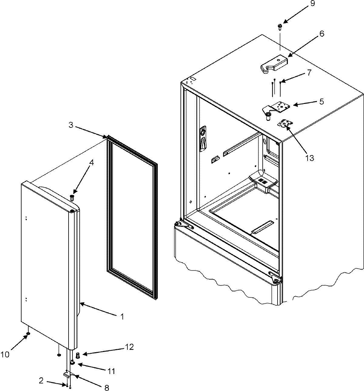 15 - RIGHT REFRIGERATOR DOOR