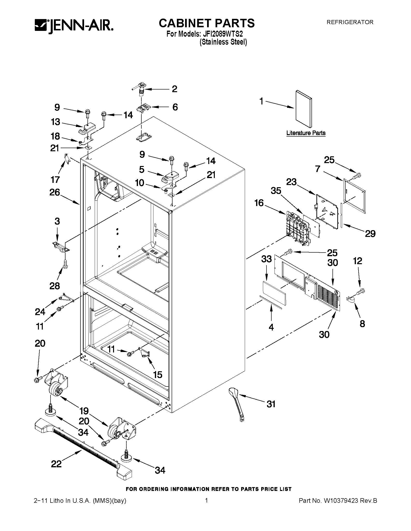 01 - CABINET PARTS