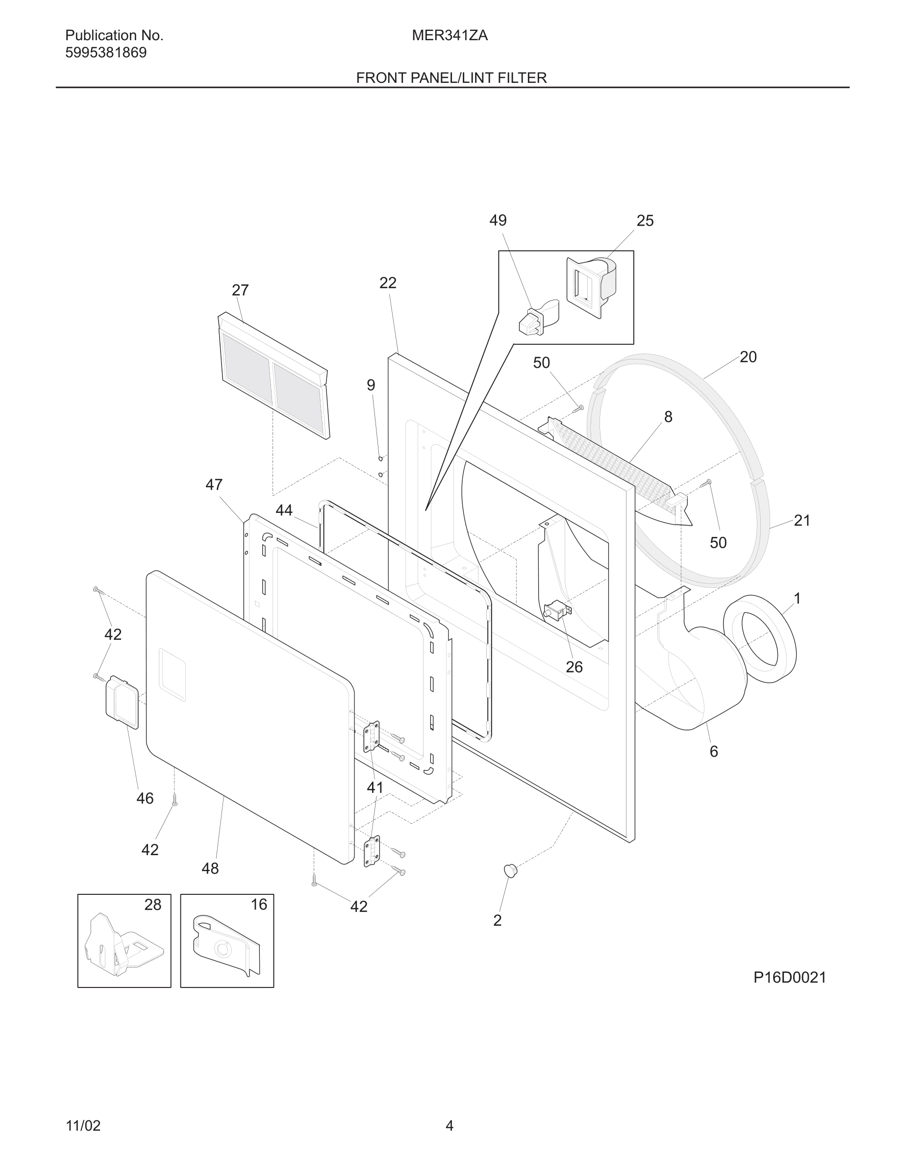 05 - FRONT PANEL/LINT FILTER