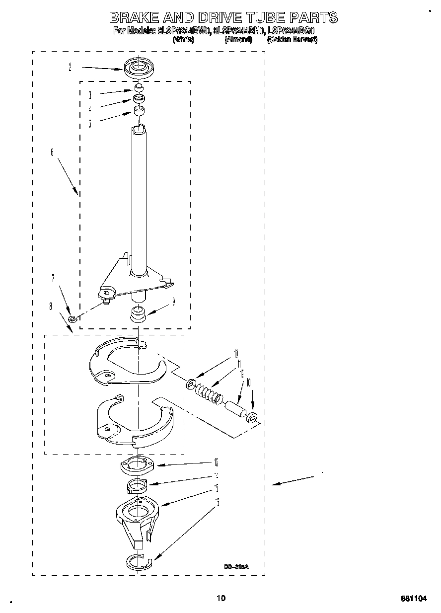 08 - BRAKE AND DRIVE TUBE