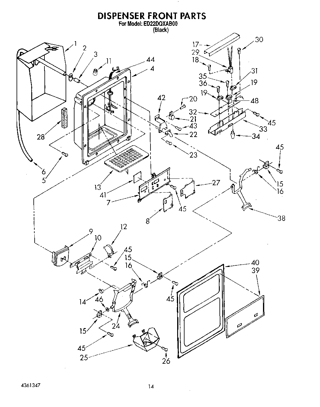10 - DISPENSER FRONT