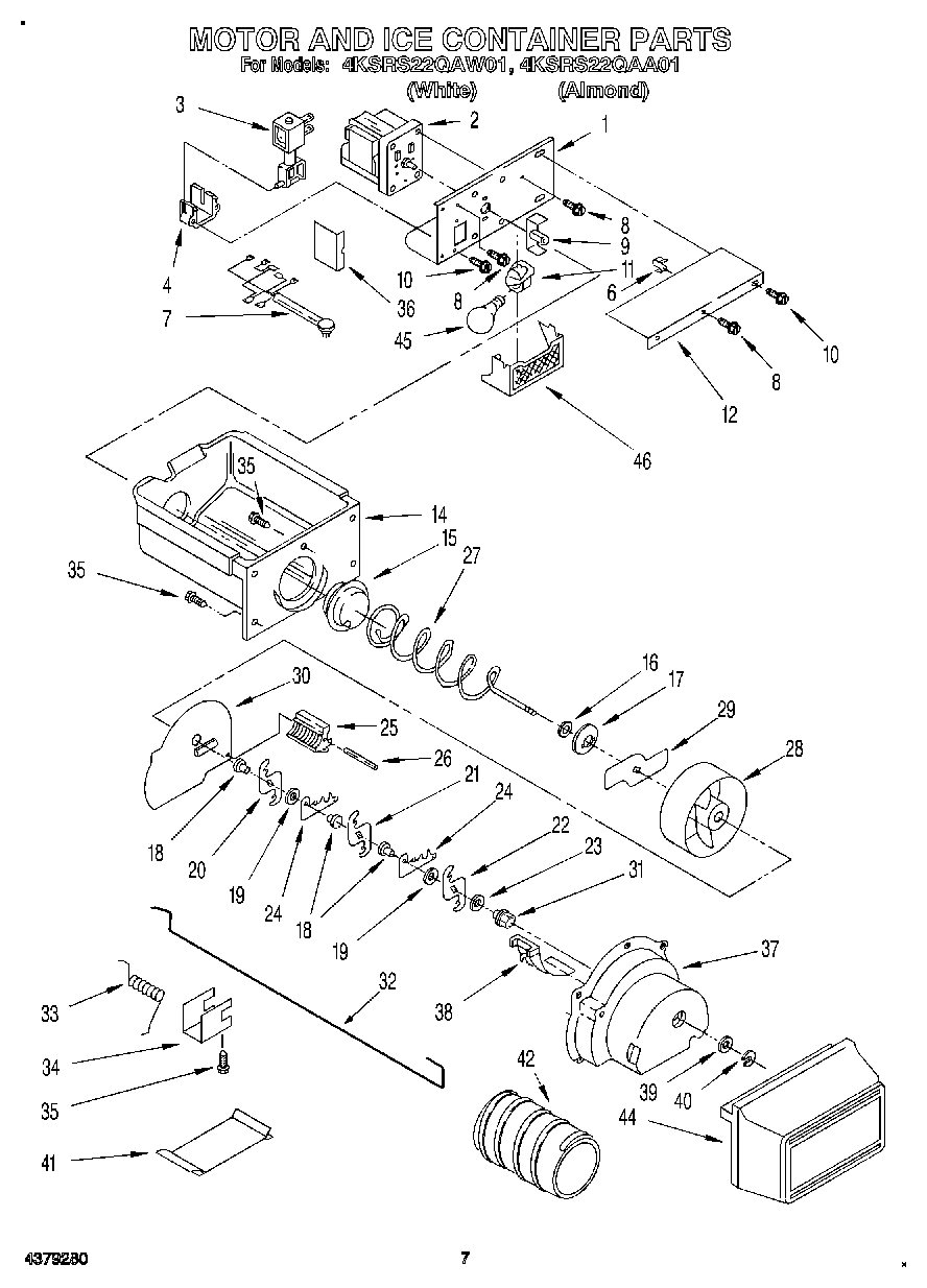 05 - MOTOR AND ICE CONTAINER
