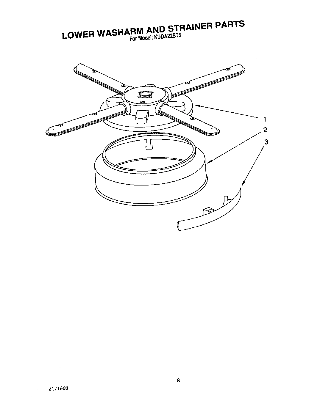 06 - LOWER WASHARM AND STRAINER