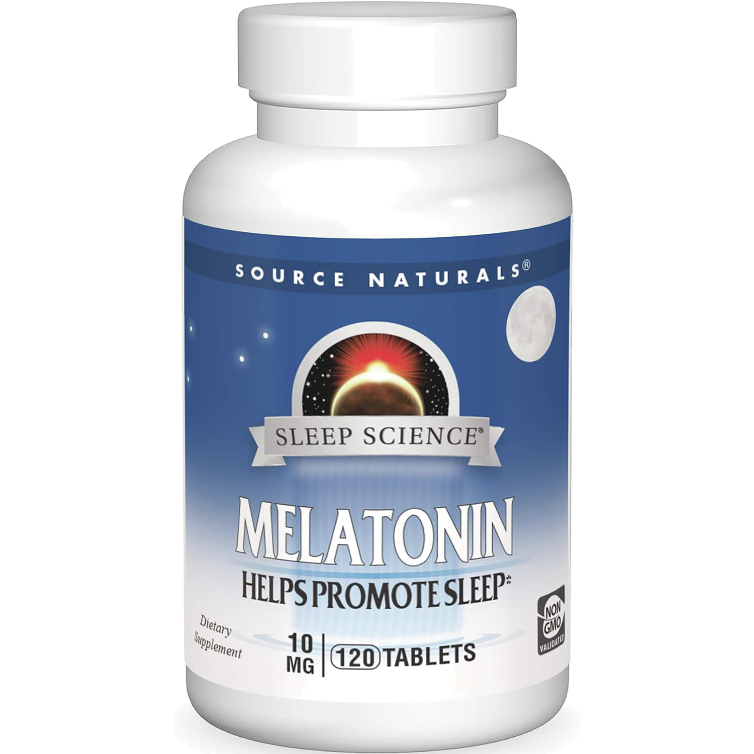 Source Naturals Melatonin Supplement Vitamin | 10 mg | 120 Tabs