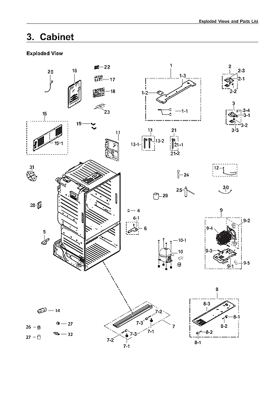 CABINET PARTS