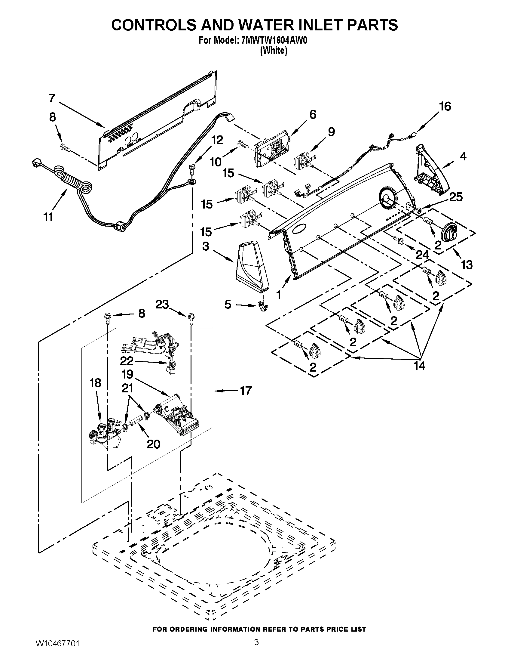 02 - CONTROLS AND WATER INLET PARTS