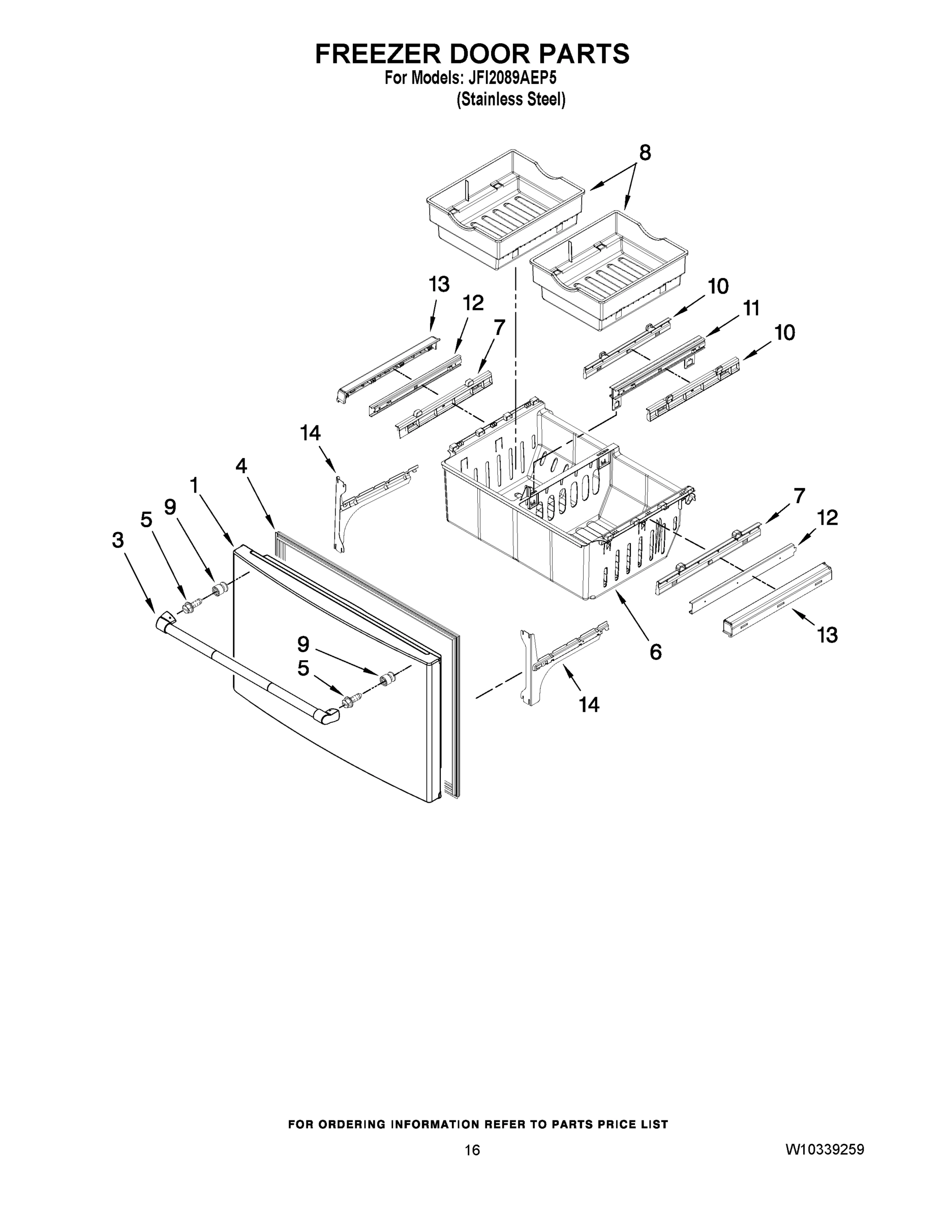 09 - FREEZER DOOR PARTS