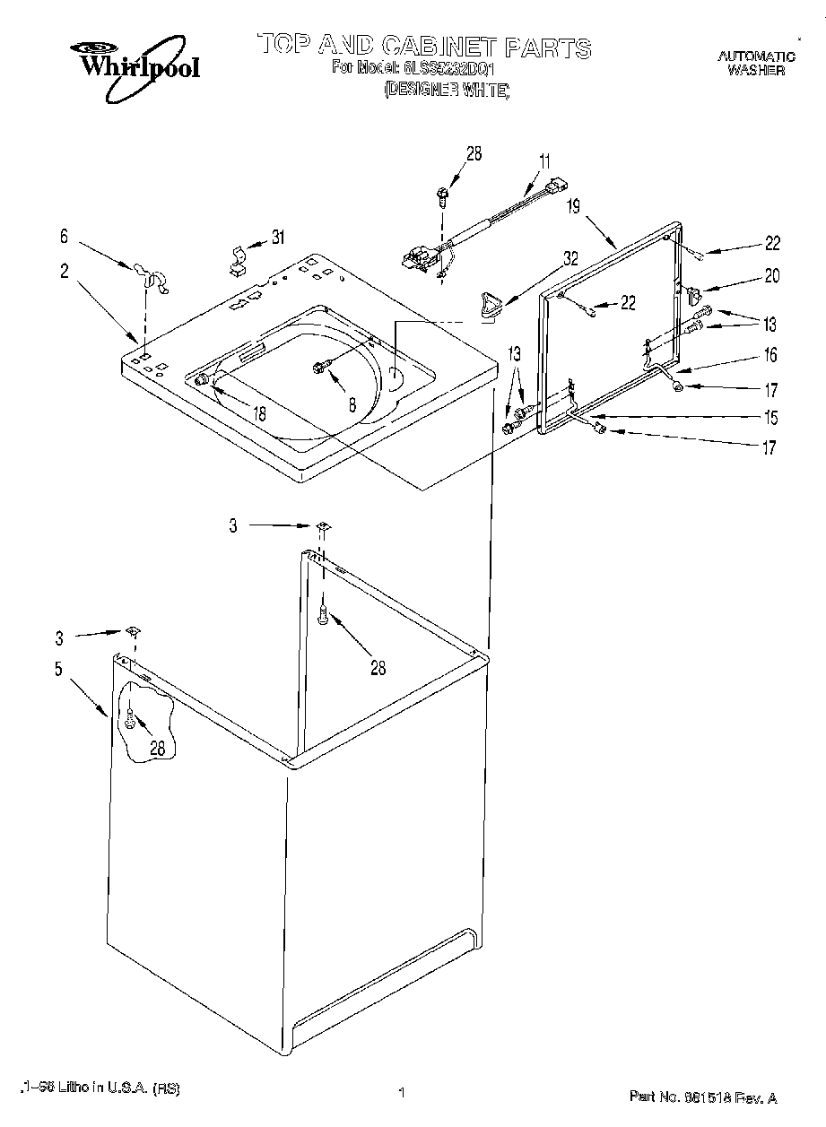 01 - TOP AND CABINET