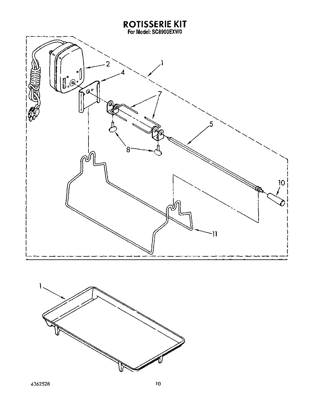 10 - ROTISSERIE, GRIDDLE