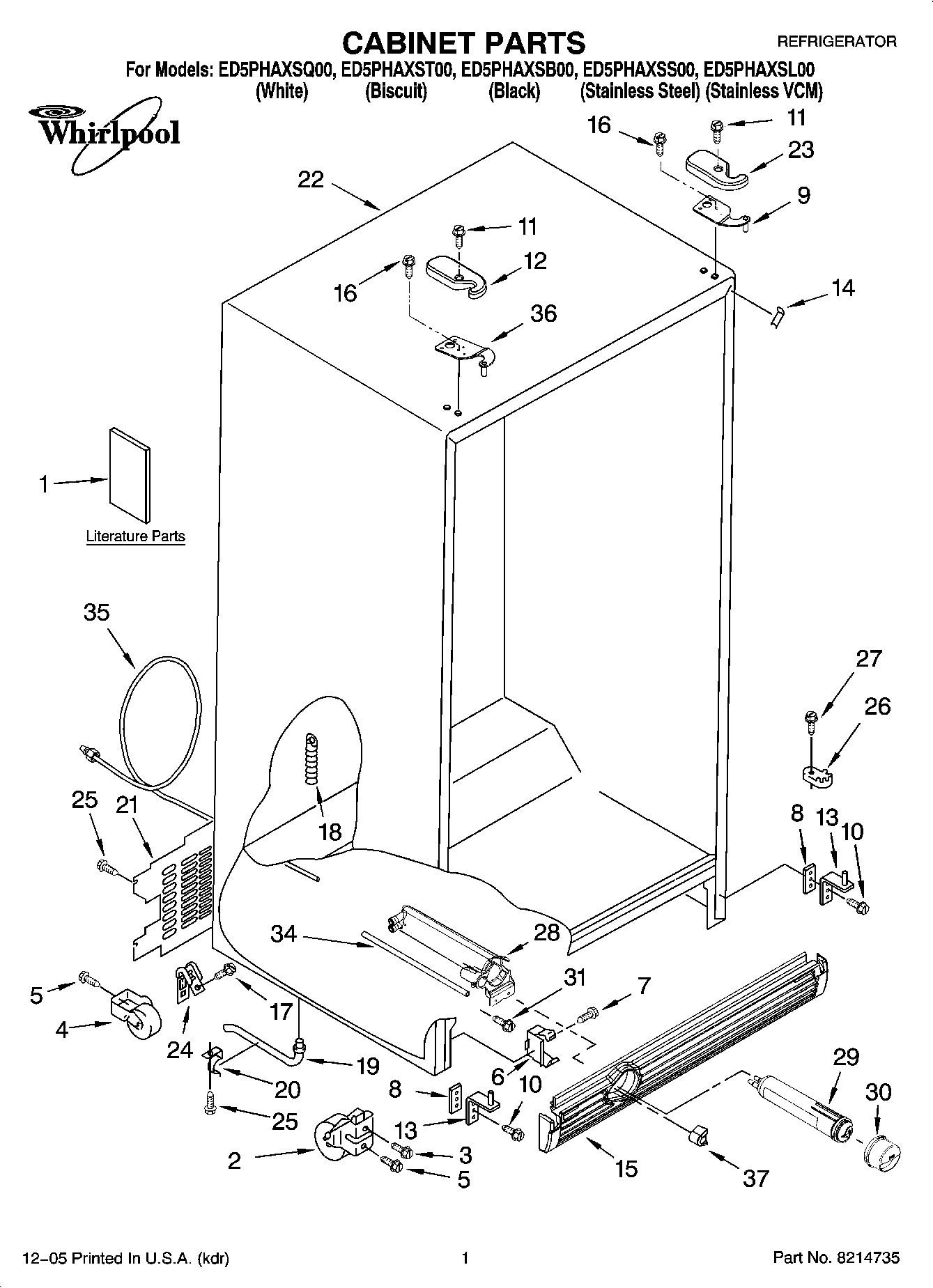 01 - CABINET PARTS