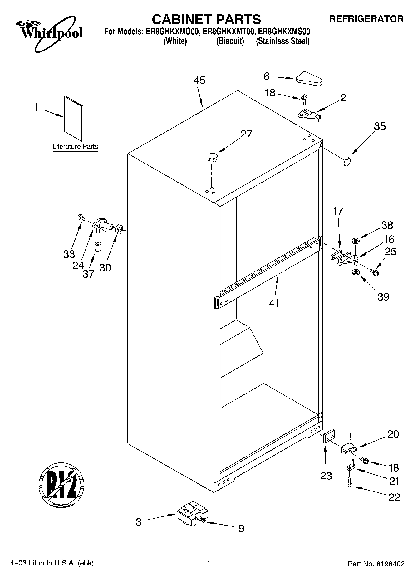 01 - CABINET PARTS