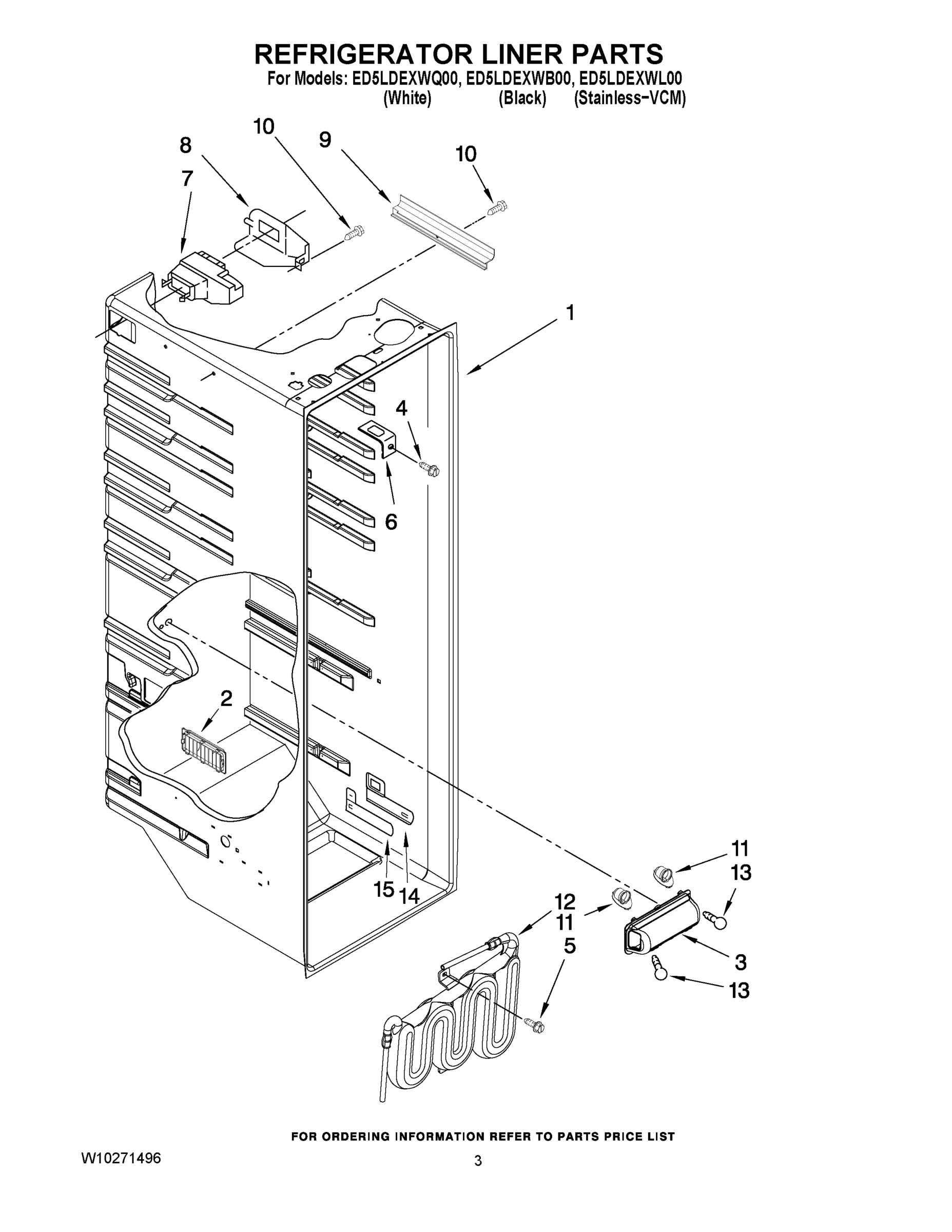 02 - REFRIGERATOR LINER PARTS