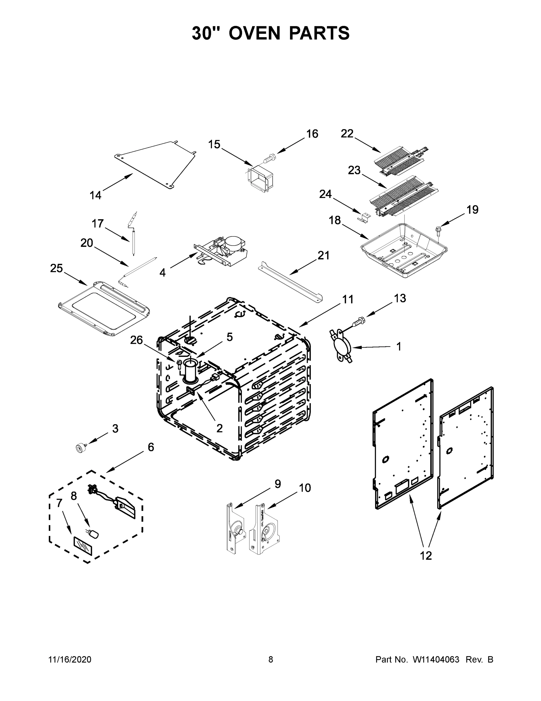 05 - 30" OVEN PARTS