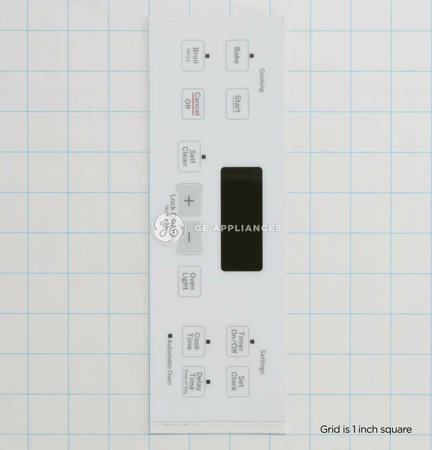 WB27T11512 GE Range Faceplate Graphics