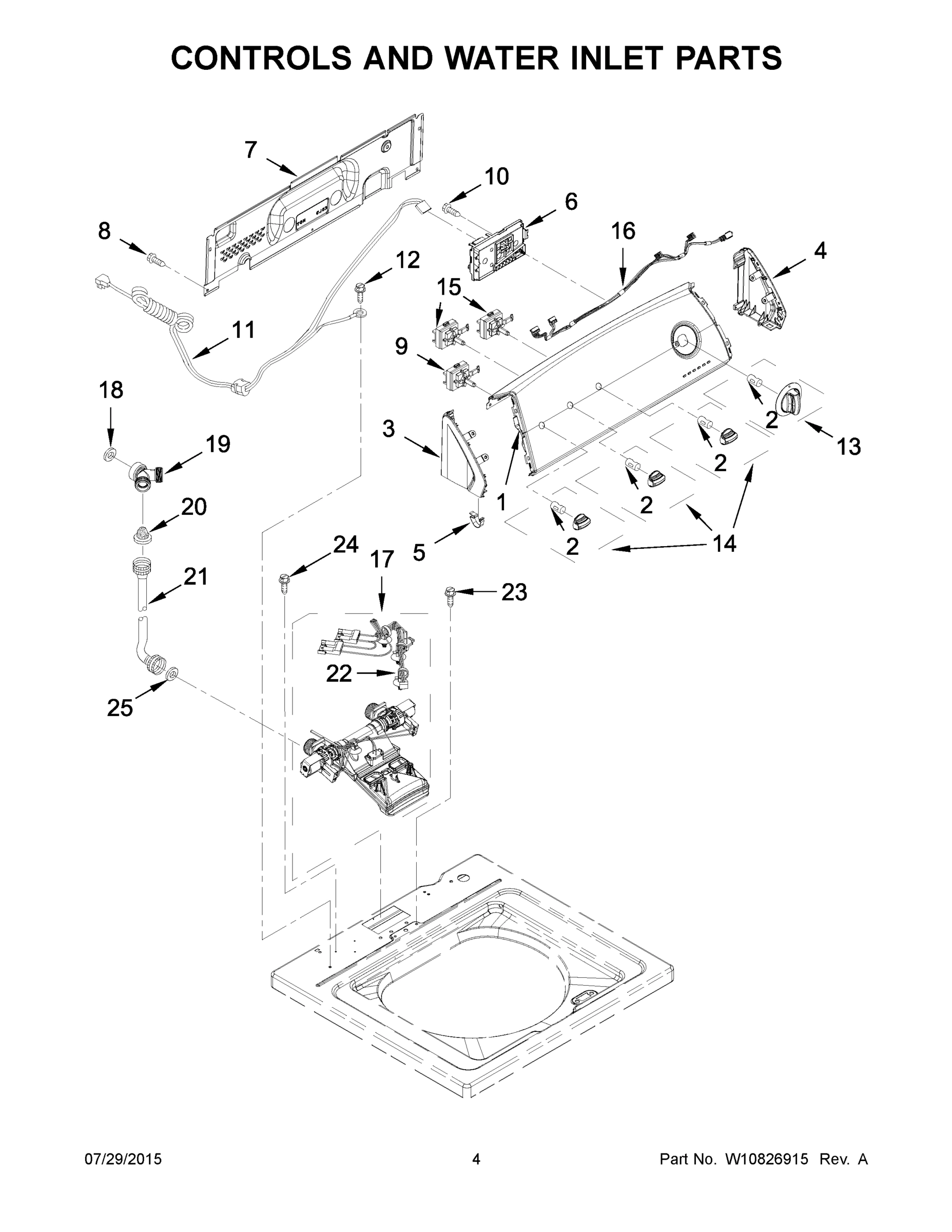 03 - CONTROLS AND WATER INLET PARTS