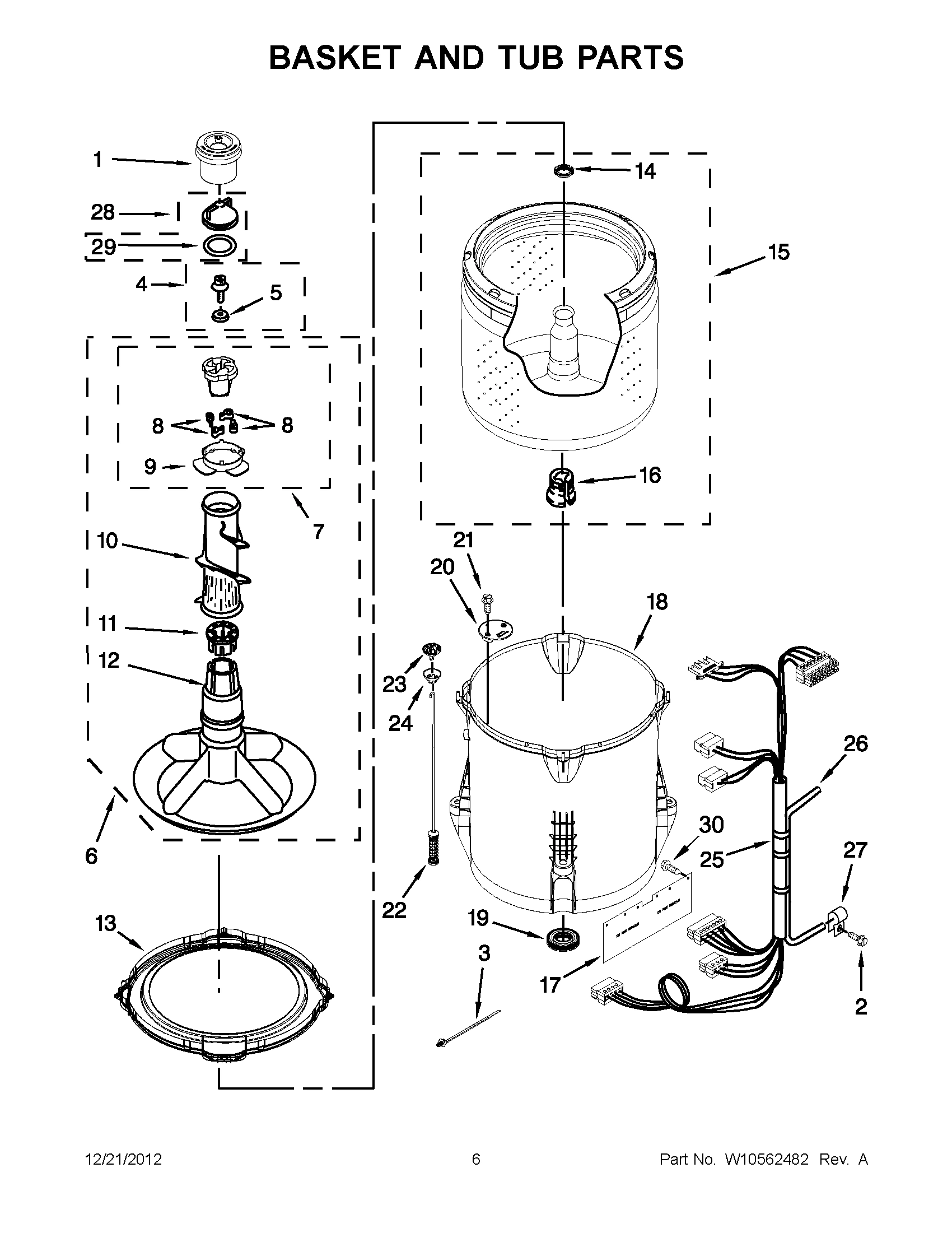 03 - BASKET AND TUB PARTS