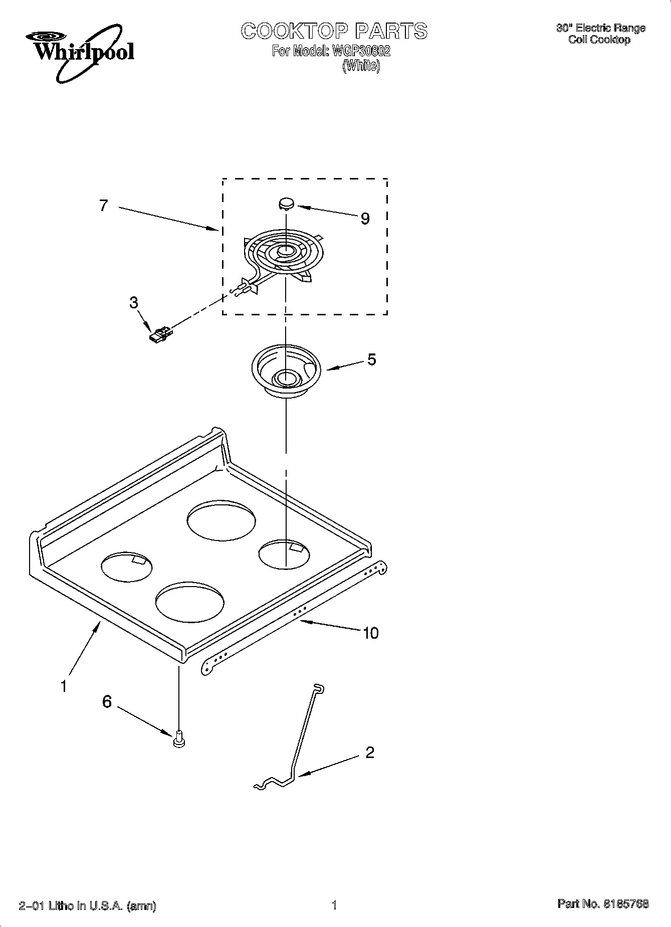 01 - COOKTOP PARTS