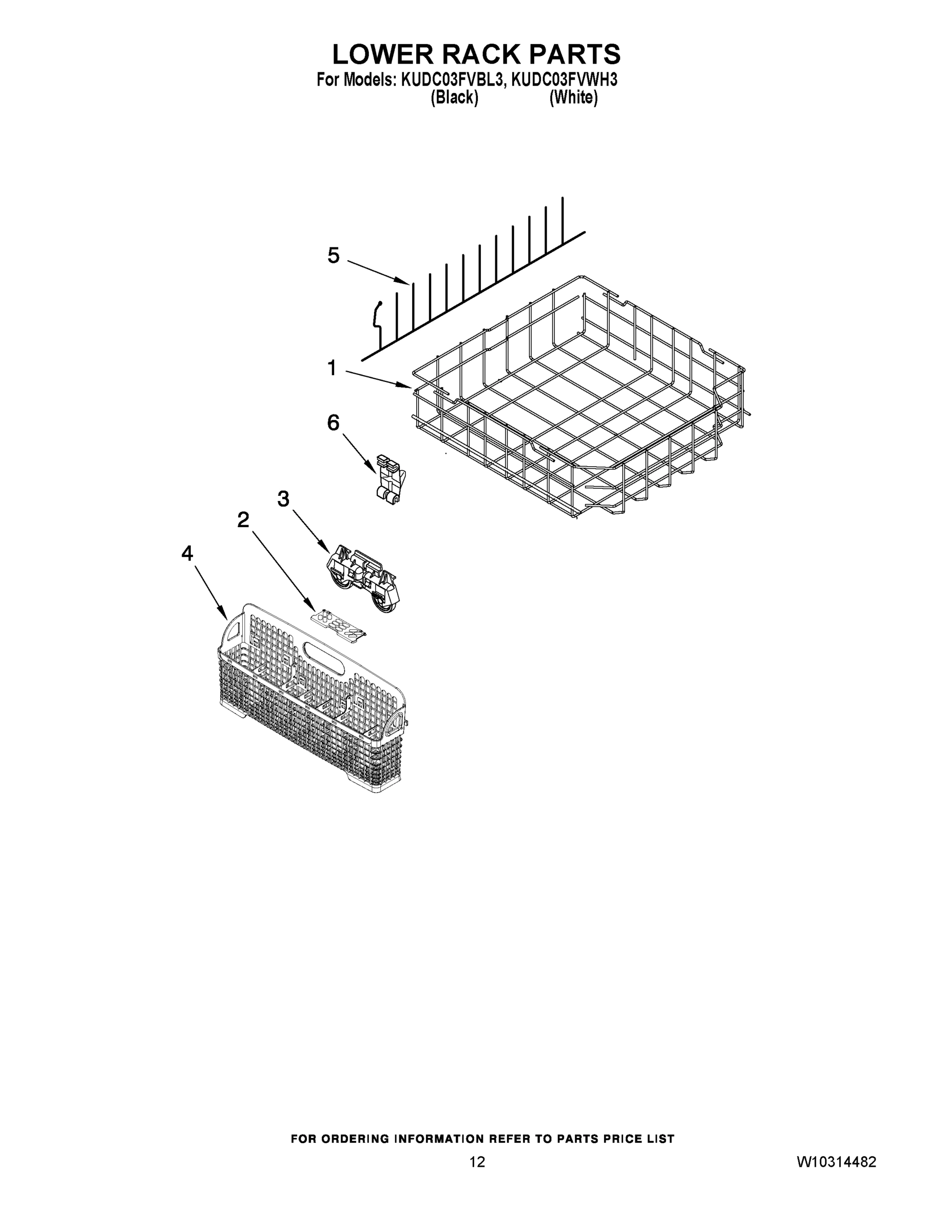 10 - LOWER RACK PARTS