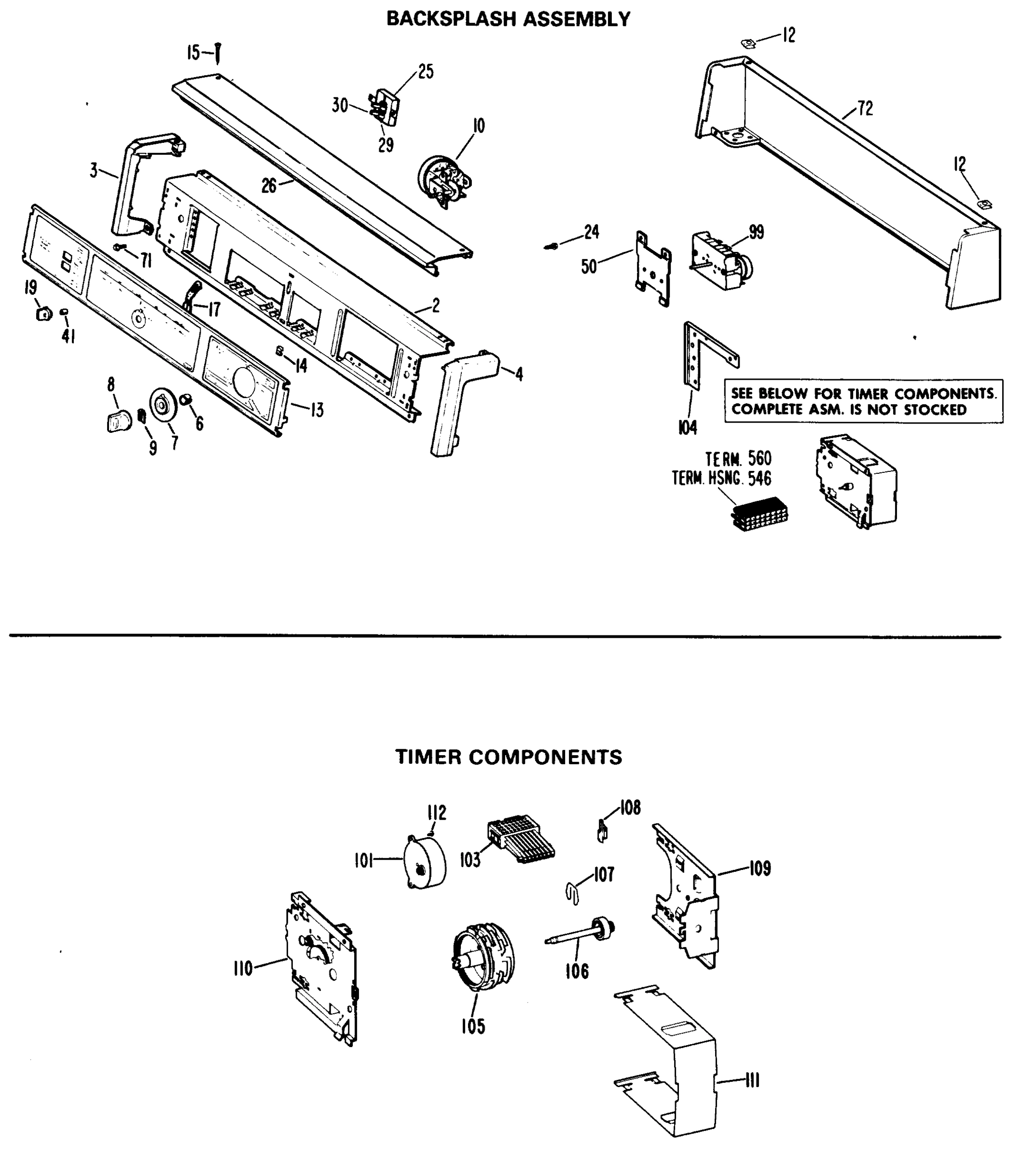 BACKSPLASH ASSEMBLY