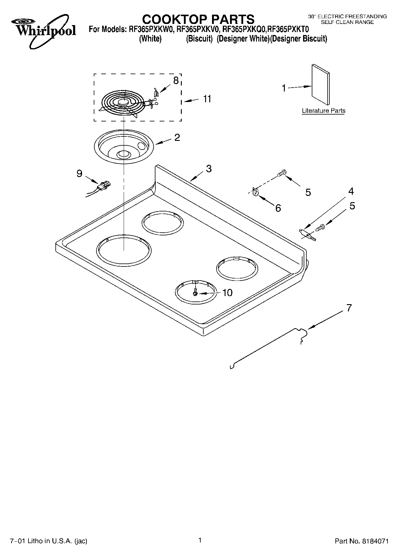 01 - COOKTOP, LITERATURE
