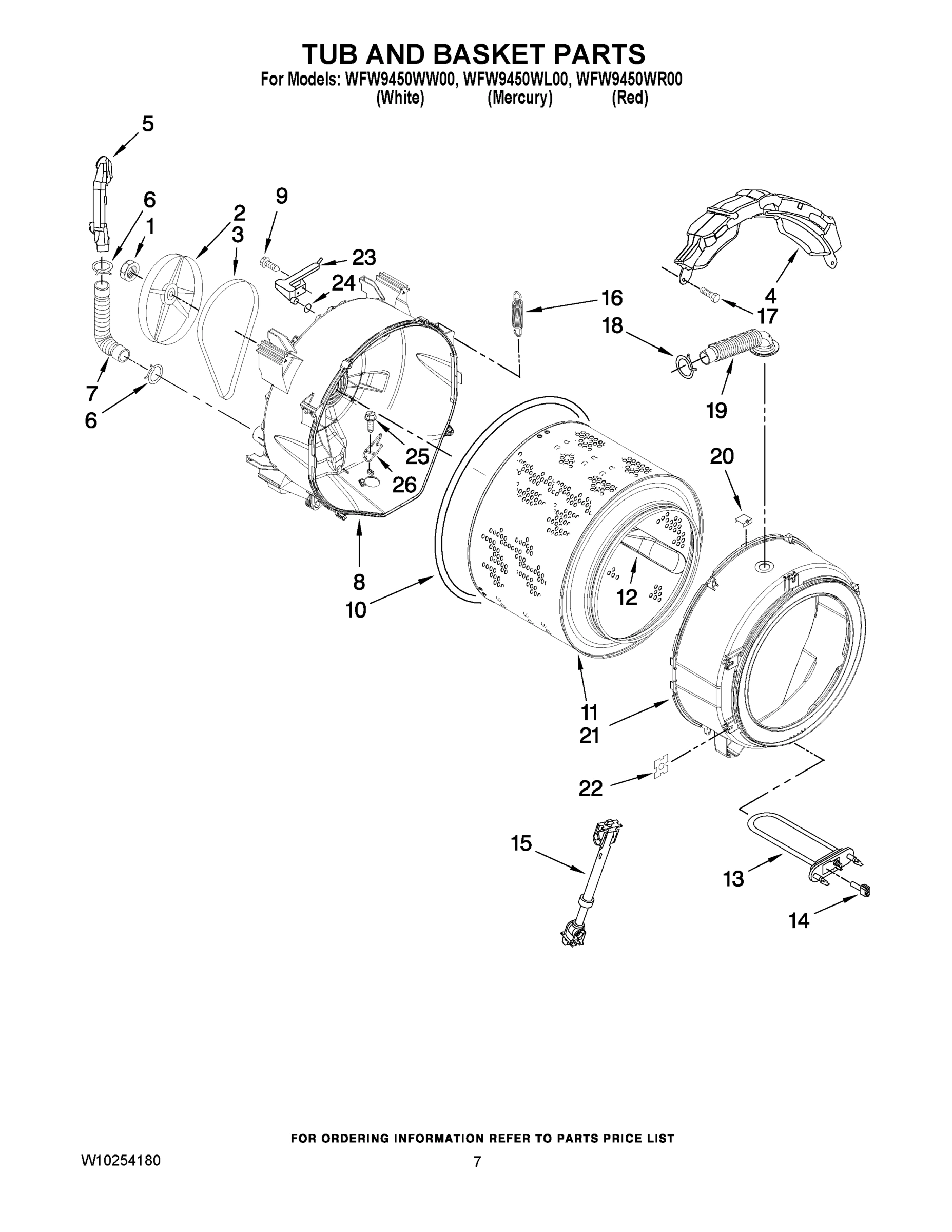 05 - TUB AND BASKET PARTS