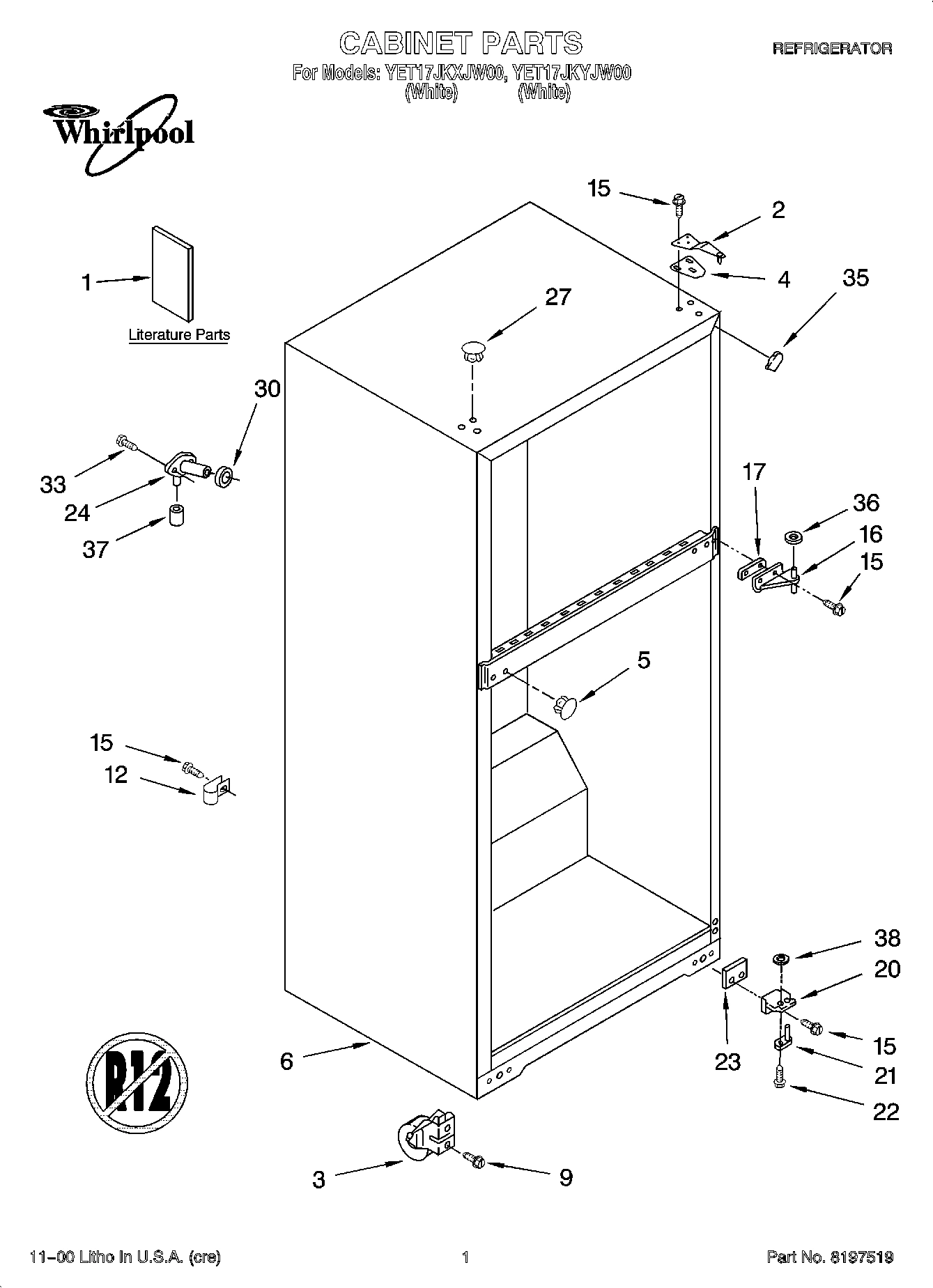 01 - CABINET PARTS