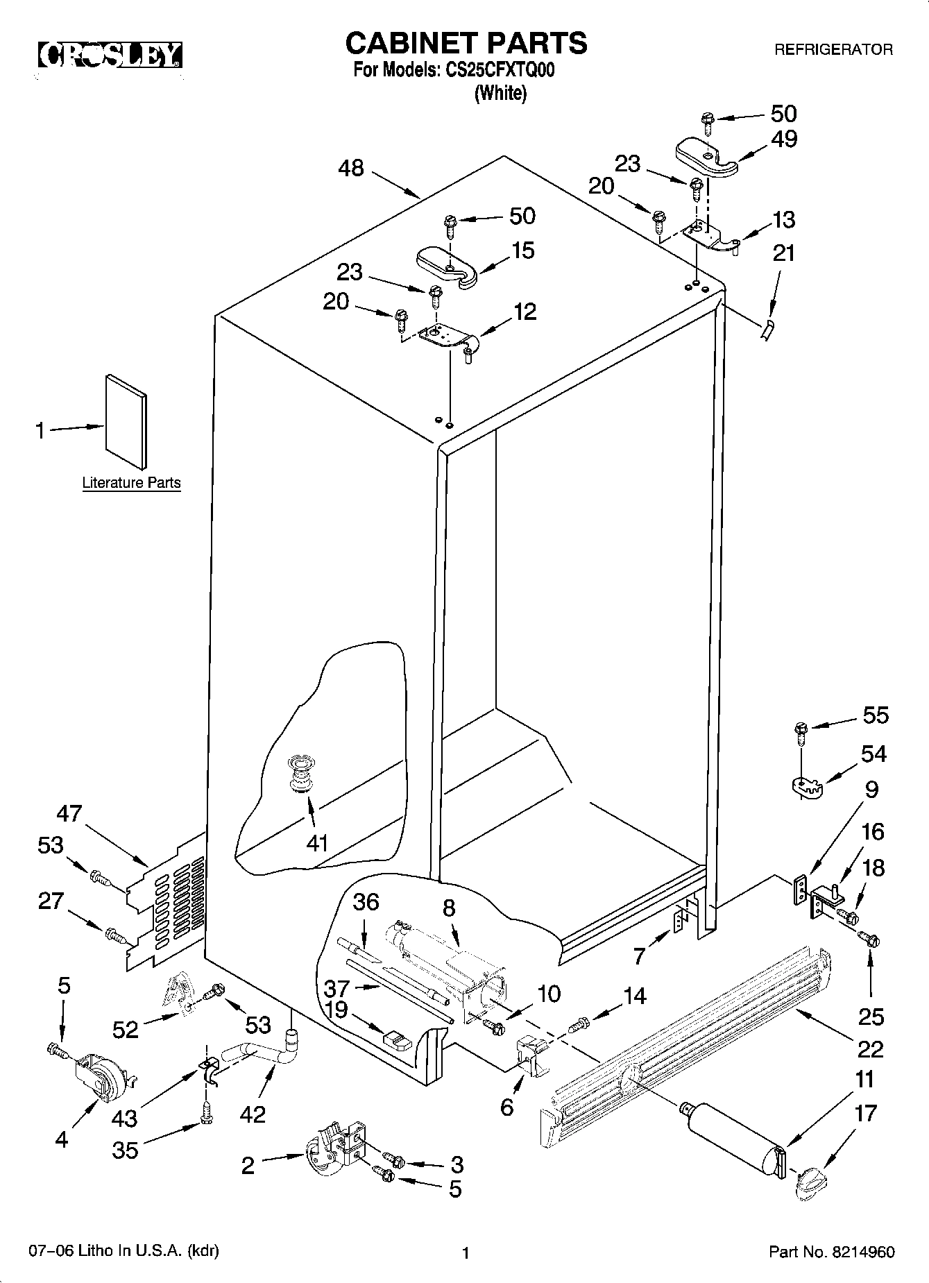 01 - CABINET PARTS