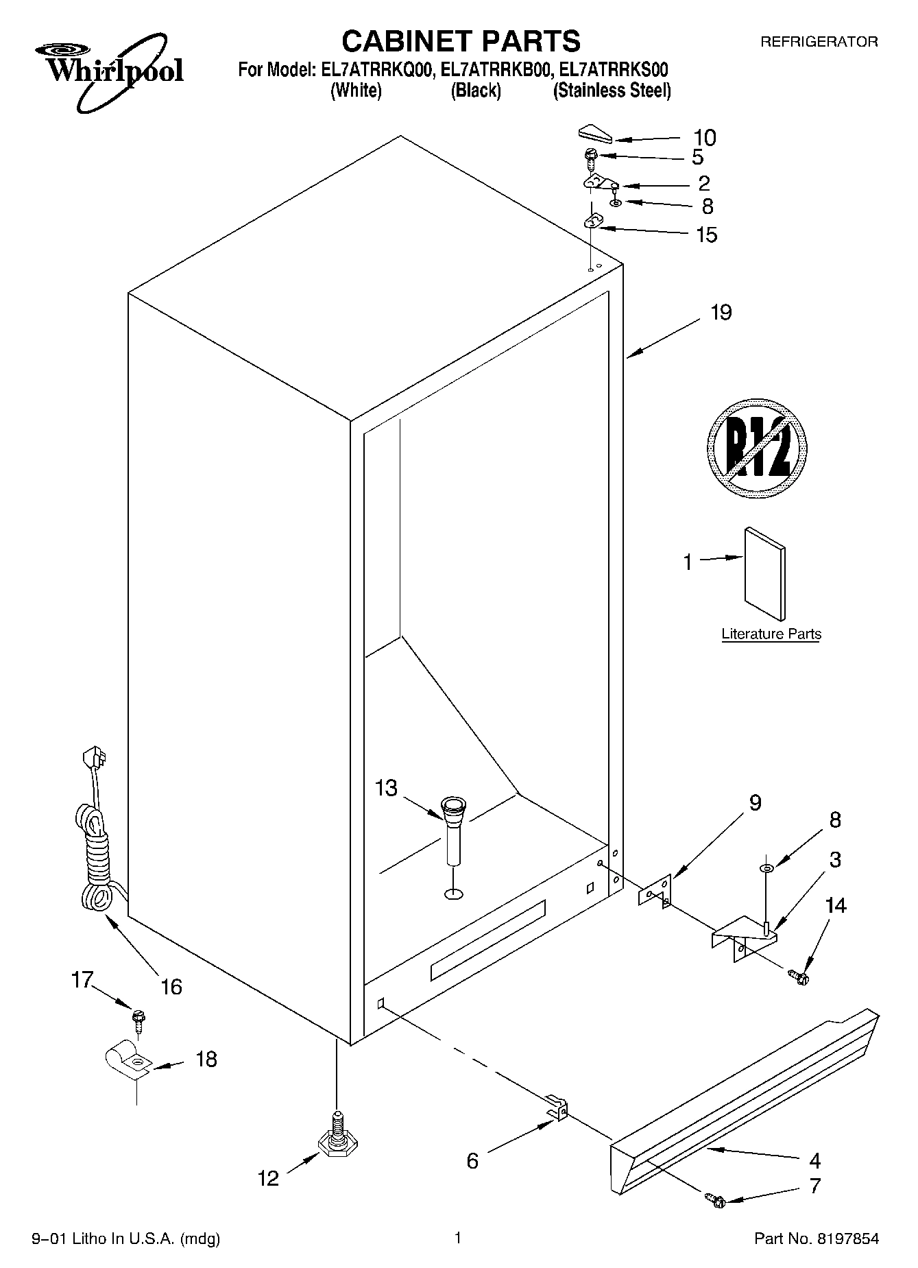 01 - CABINET, LITERATURE