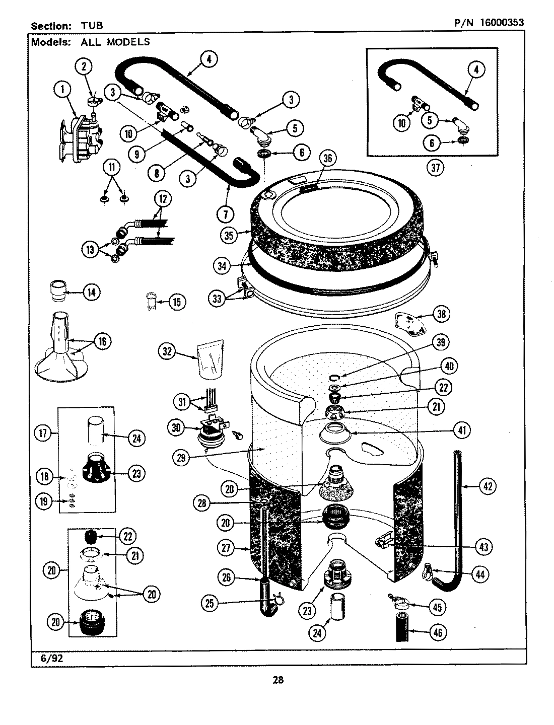 16 - TUB (LSG9900AAL,AAW,ABL,ABW)