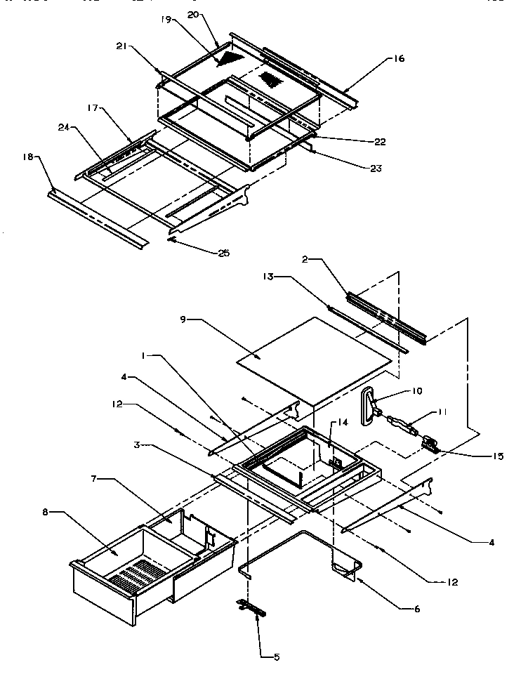 15 - REF SHELVING AND DRAWERS
