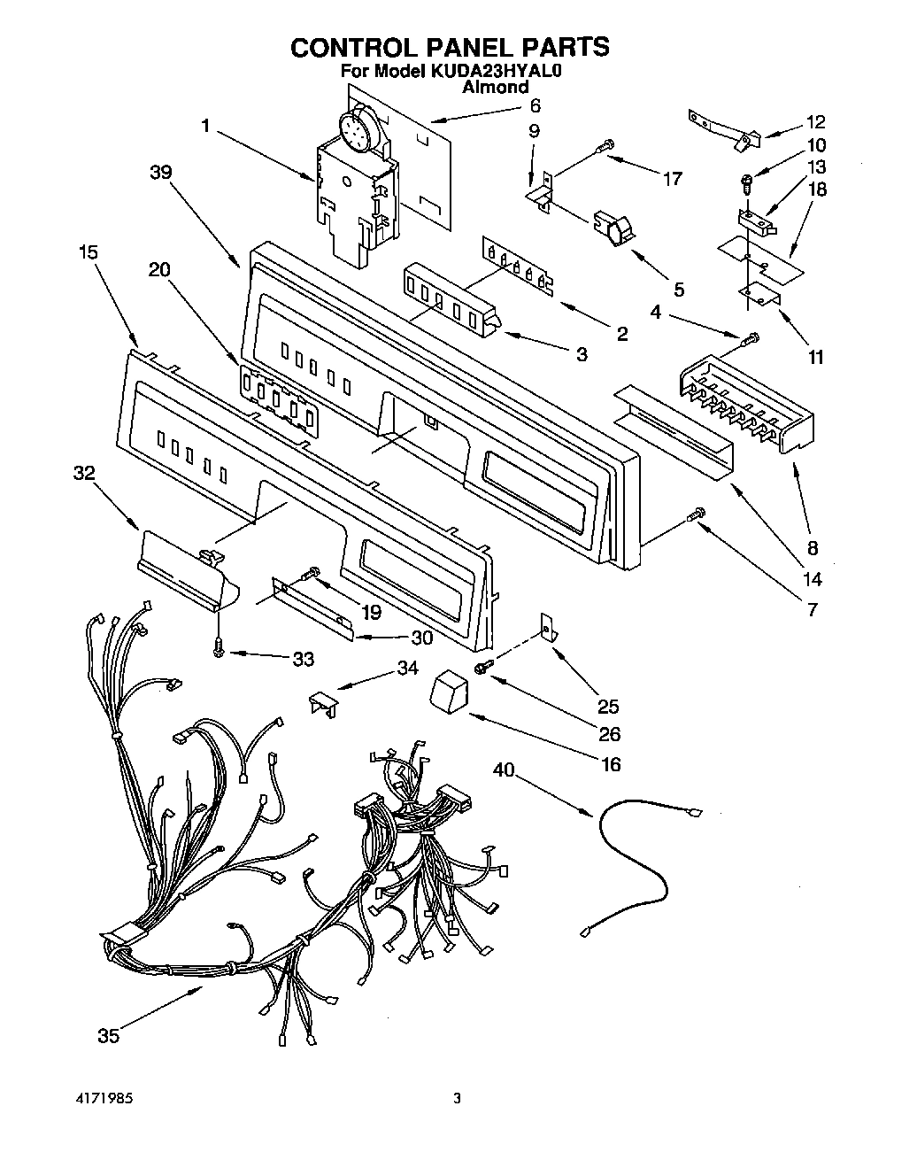 03 - CONTROL PANEL, LITERATURE AND OPTIONAL