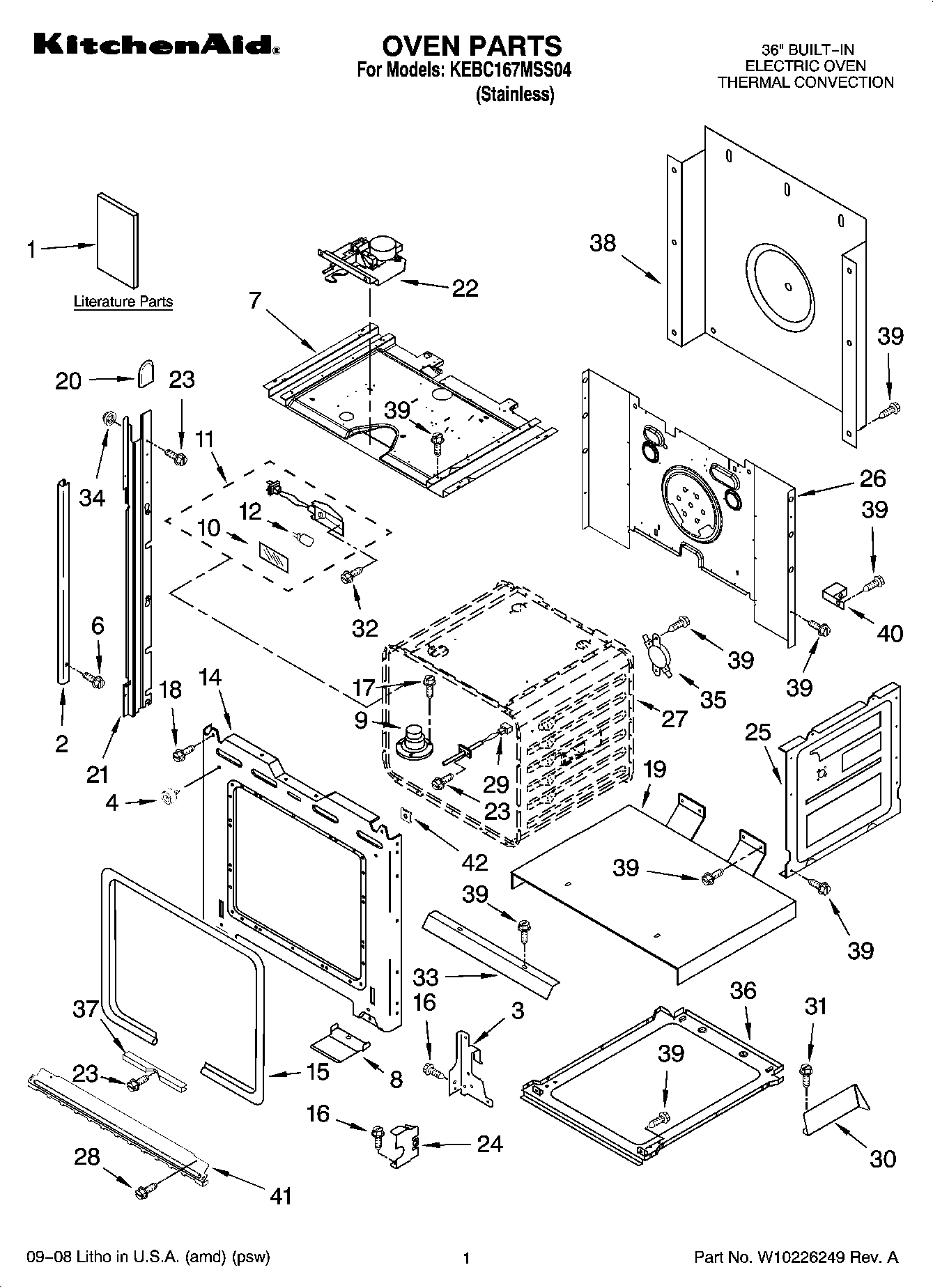 01 - OVEN PARTS
