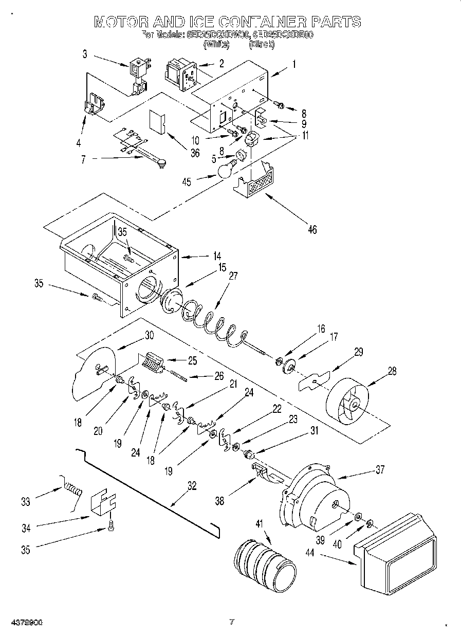 05 - MOTOR AND ICE CONTAINER
