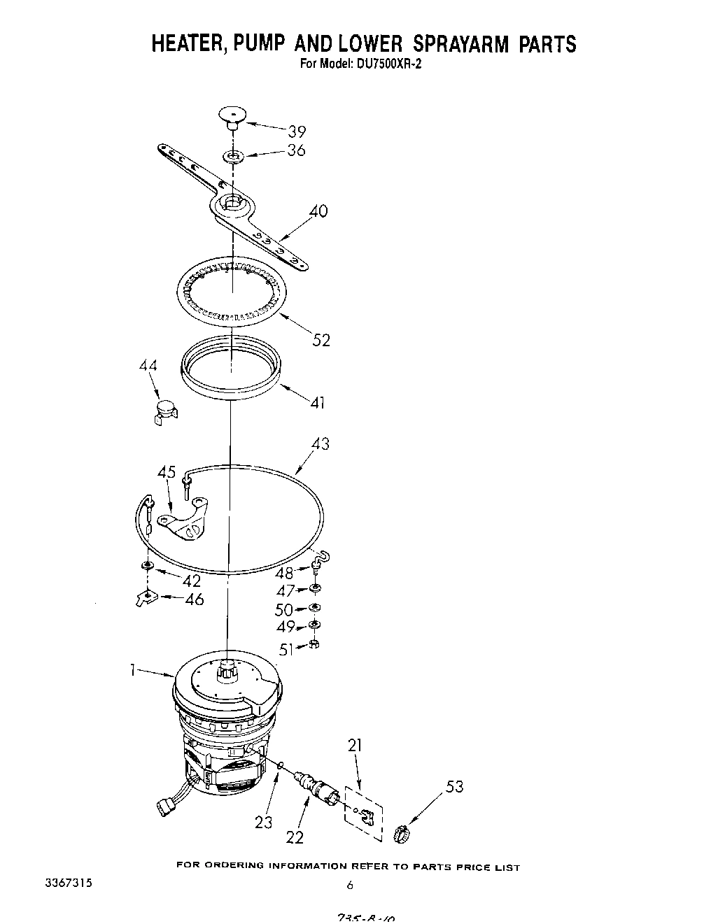 04 - HEATER, PUMP AND LOWER SPRAYARM