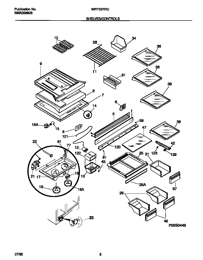04 - SHELVES/CONTROLS