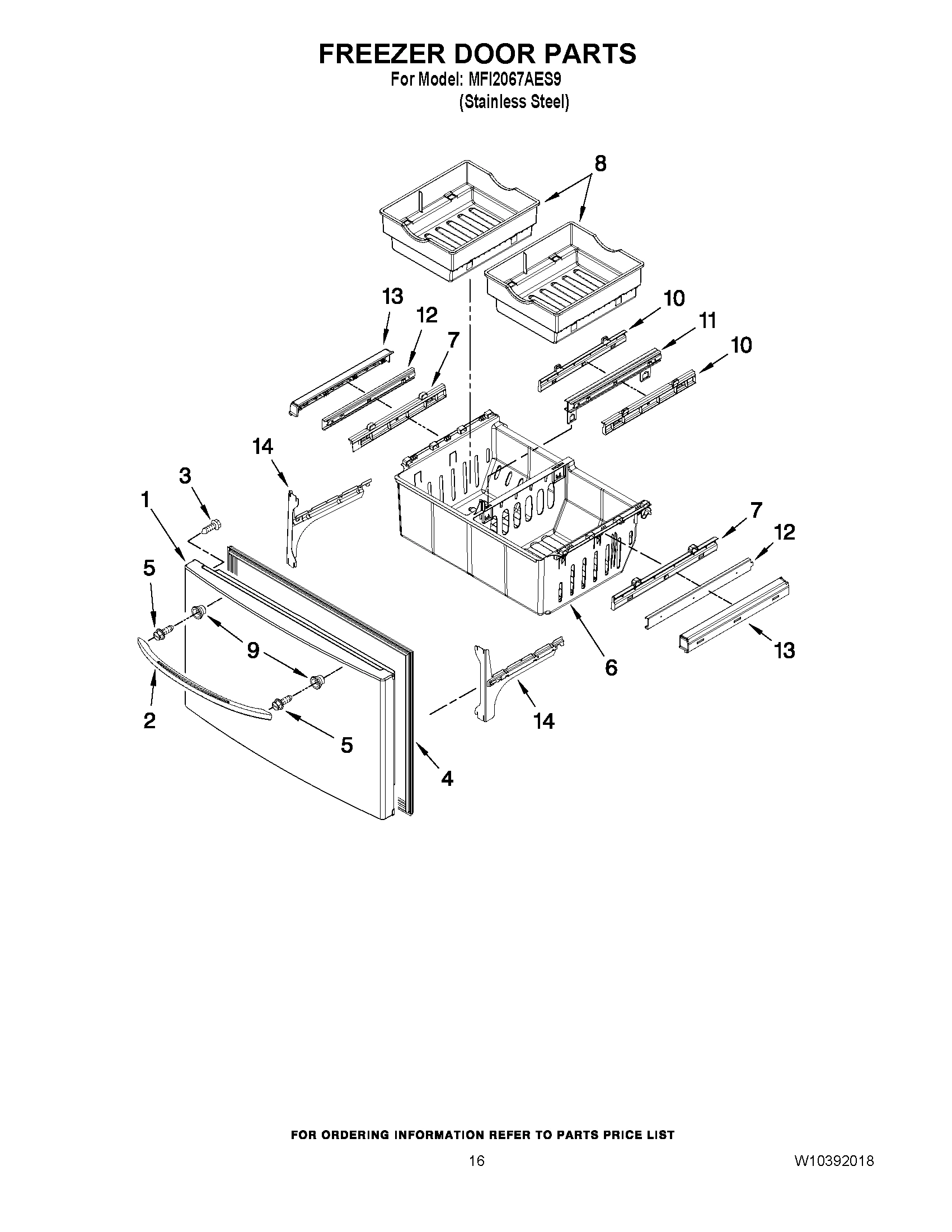 09 - FREEZER DOOR PARTS