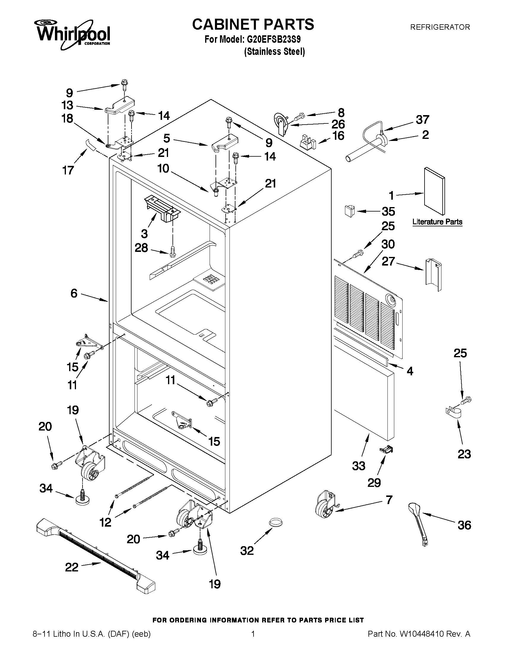 01 - CABINET PARTS