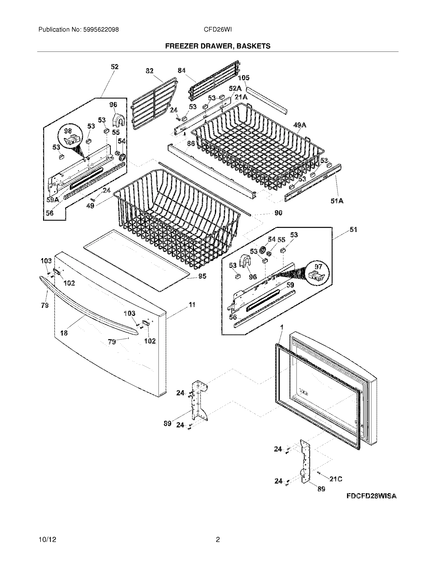 03 - FREEZER DRAWER, BASKETS
