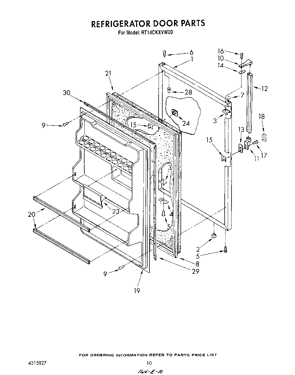 08 - REFRIGERATOR DOOR , NOT ILLUSTRATED