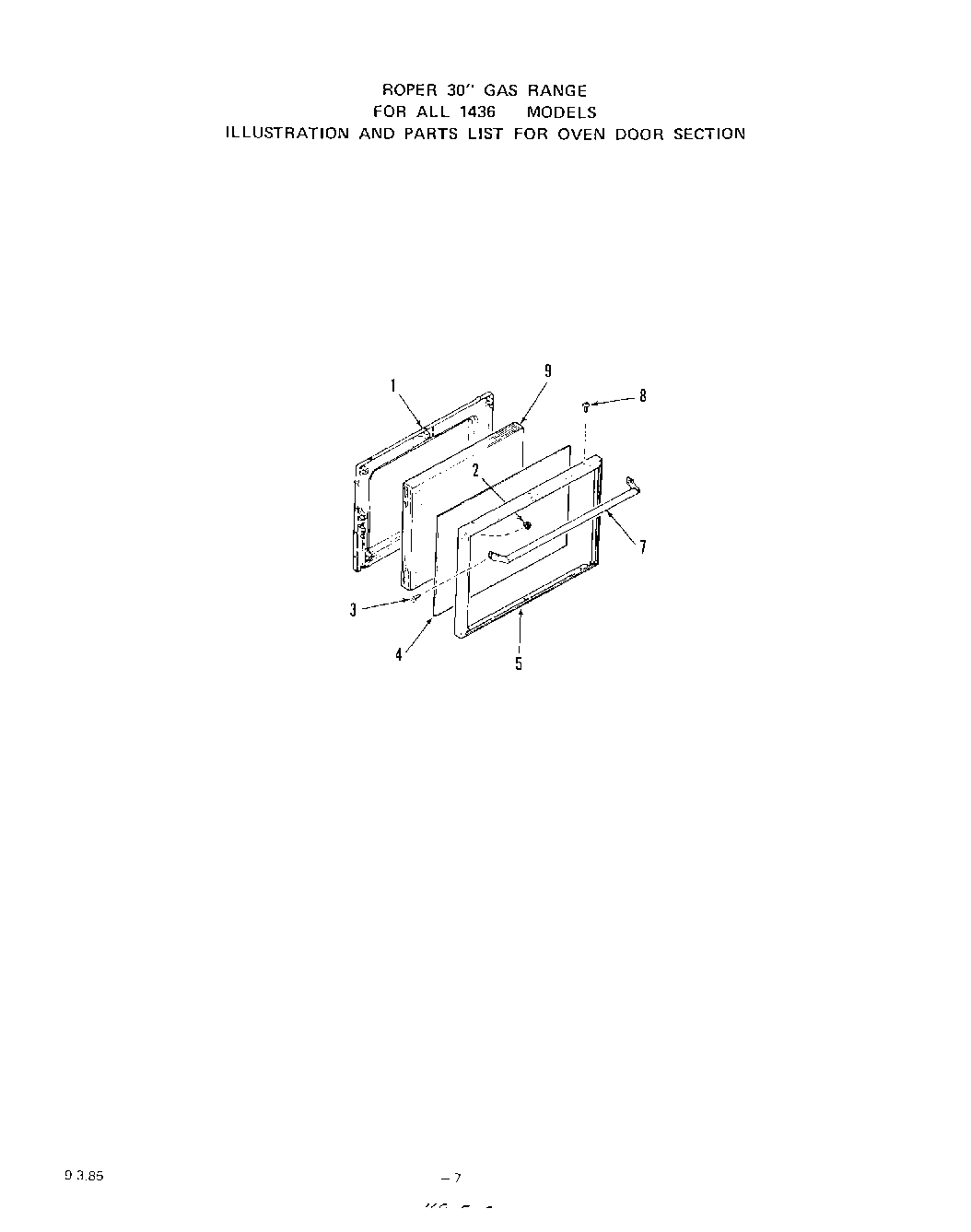 07 - OVEN DOOR