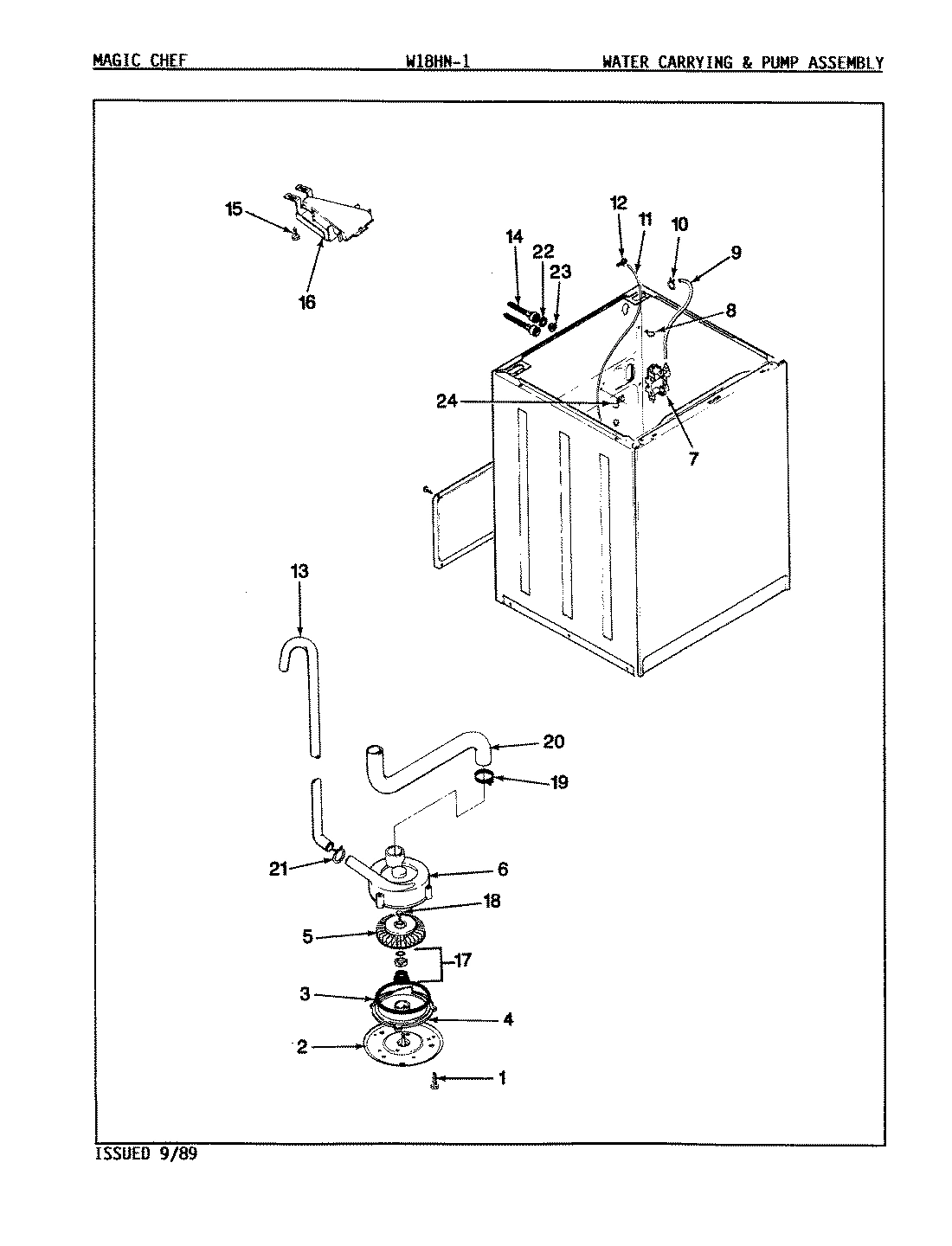11 - WATER CARRYING & PUMP ASSY. (REV. A-C)