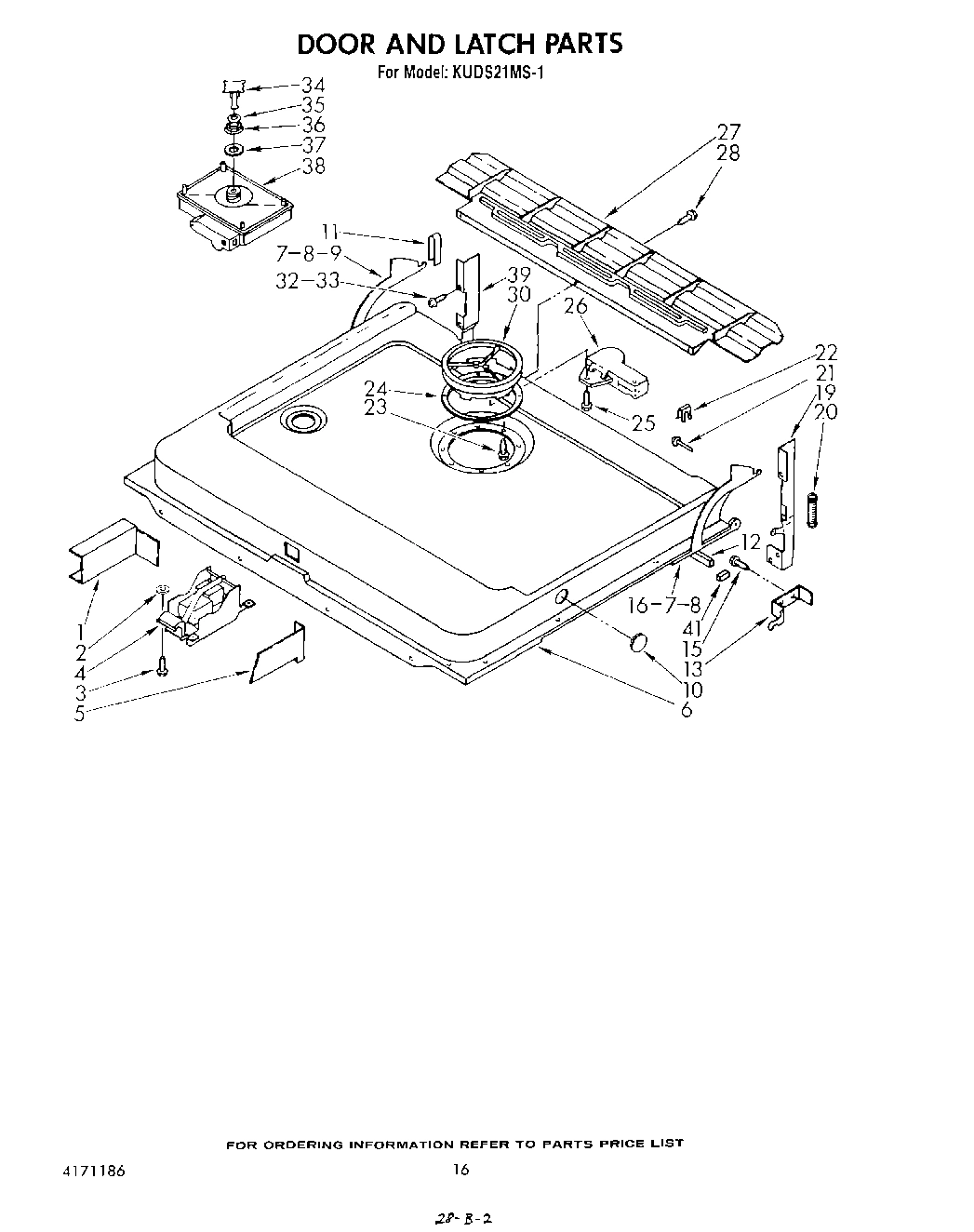 13 - DOOR AND LATCH