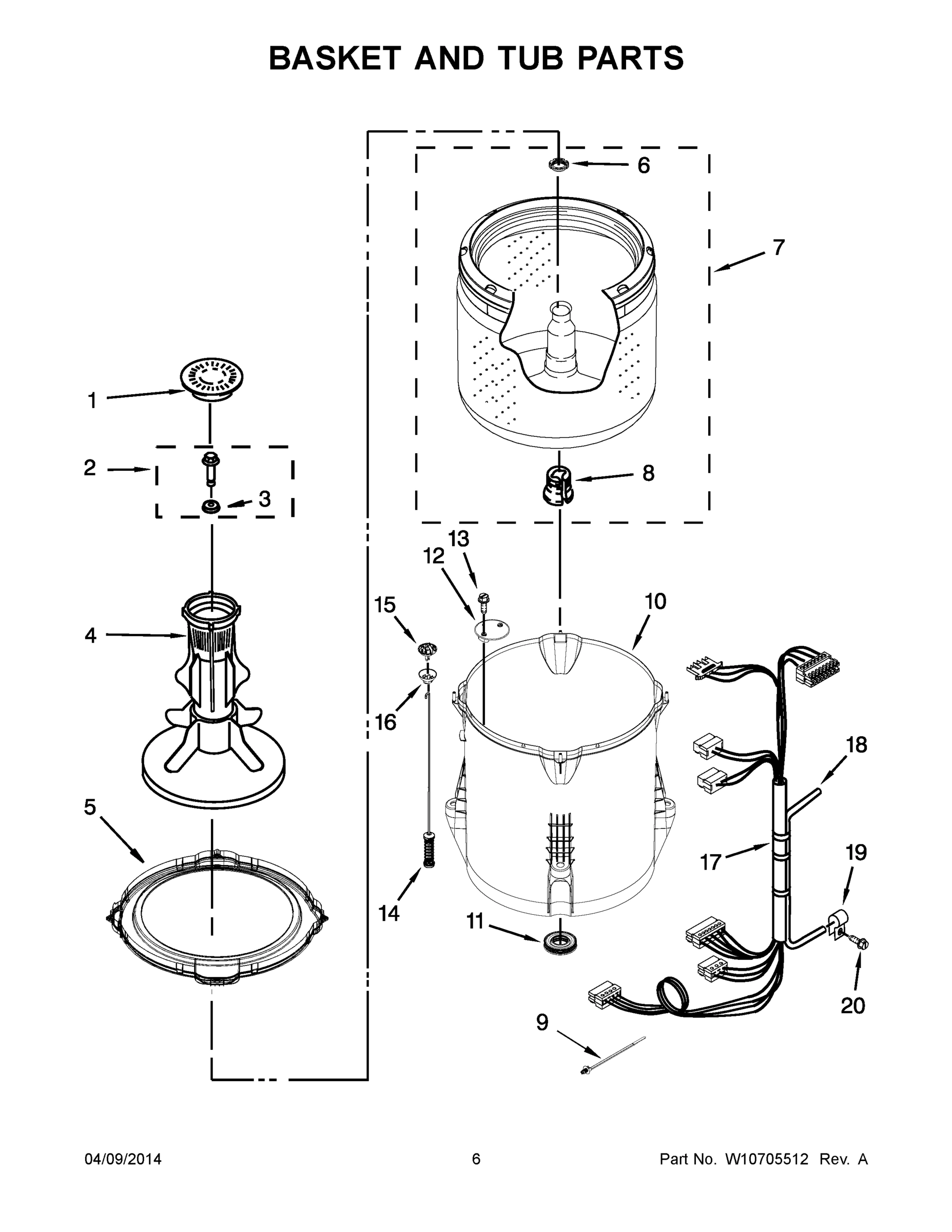 04 - BASKET AND TUB PARTS