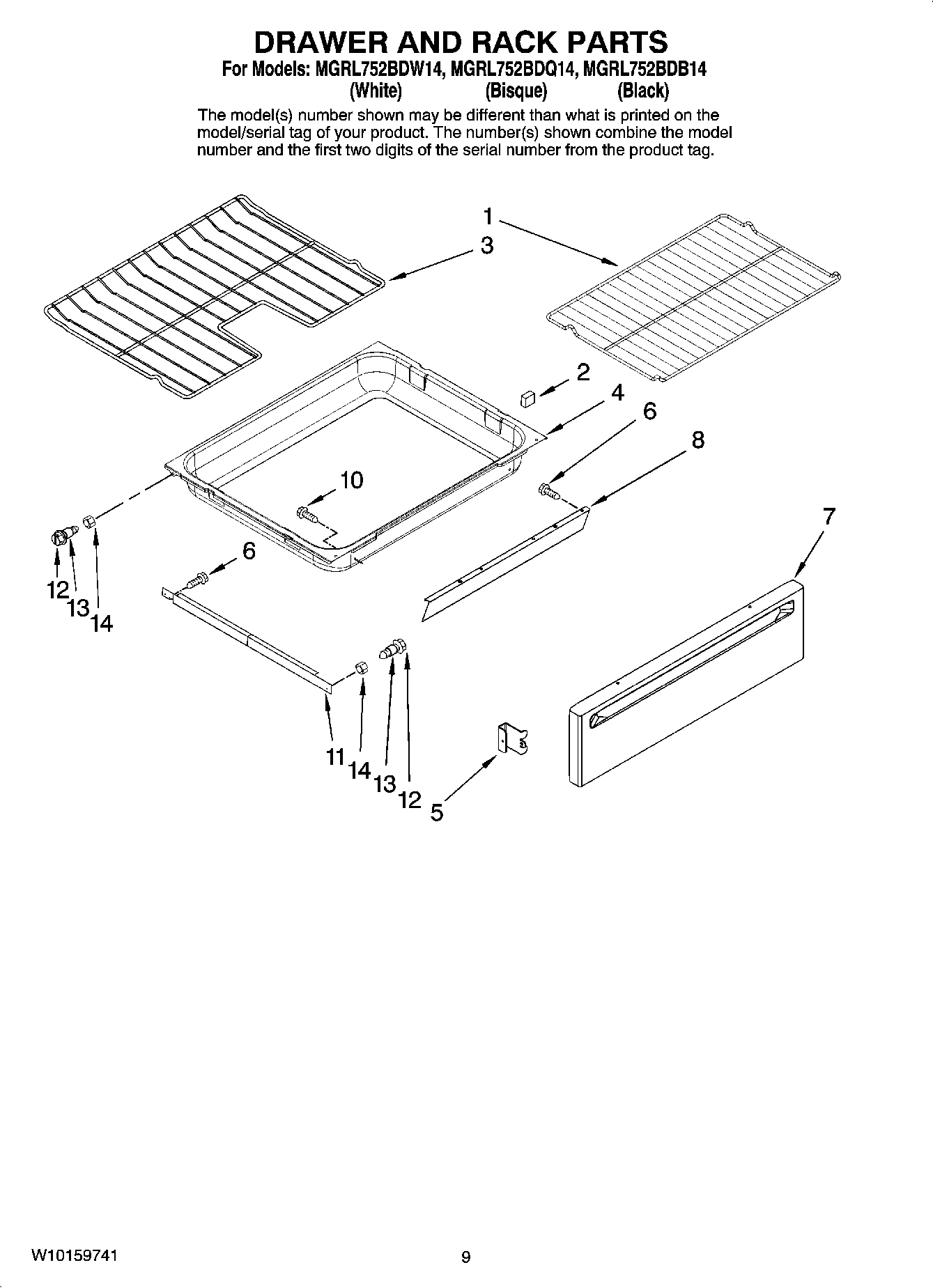 06 - DRAWER AND RACK PARTS, OPTIONAL PARTS (NOT INCLUDED)
