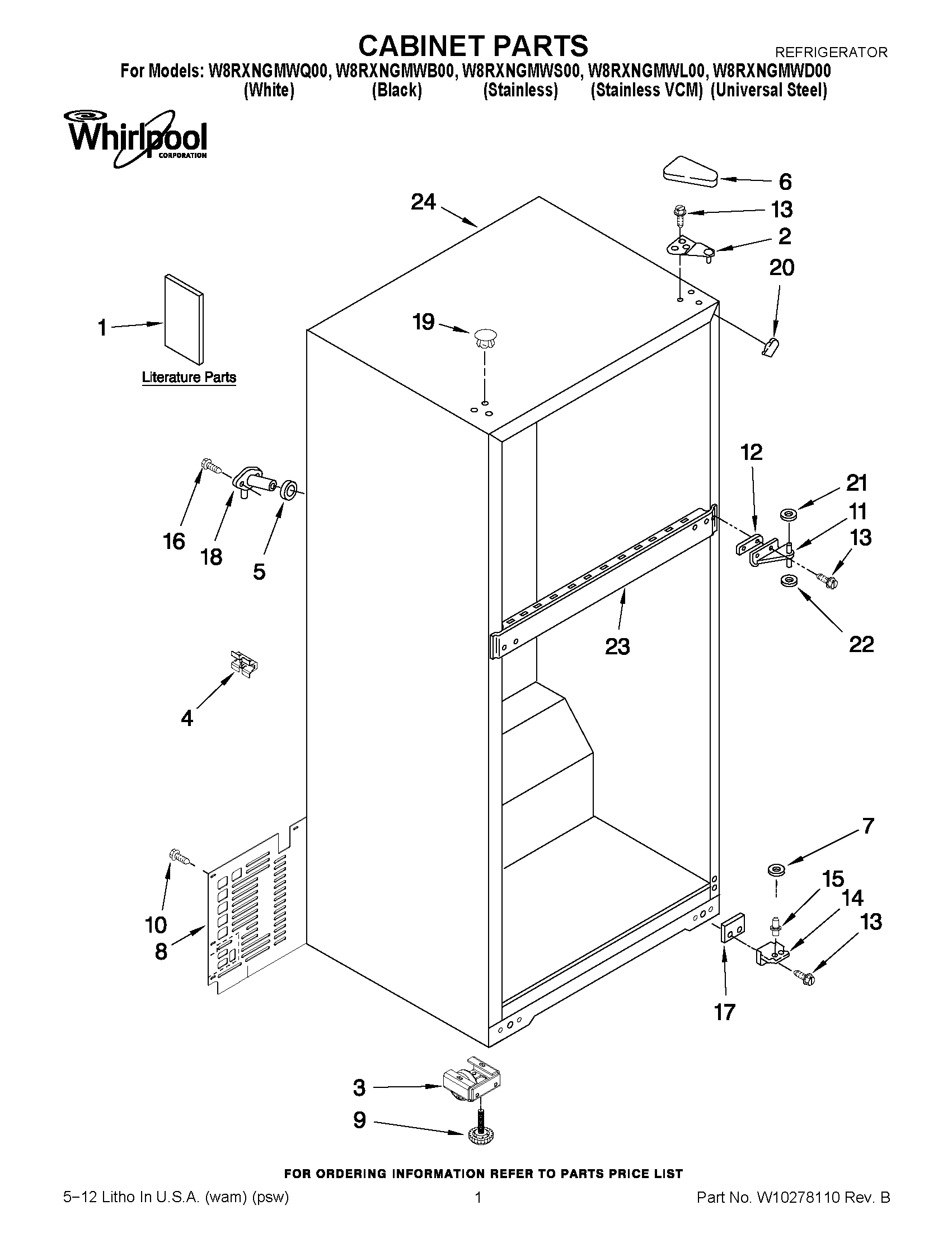 01 - CABINET PARTS