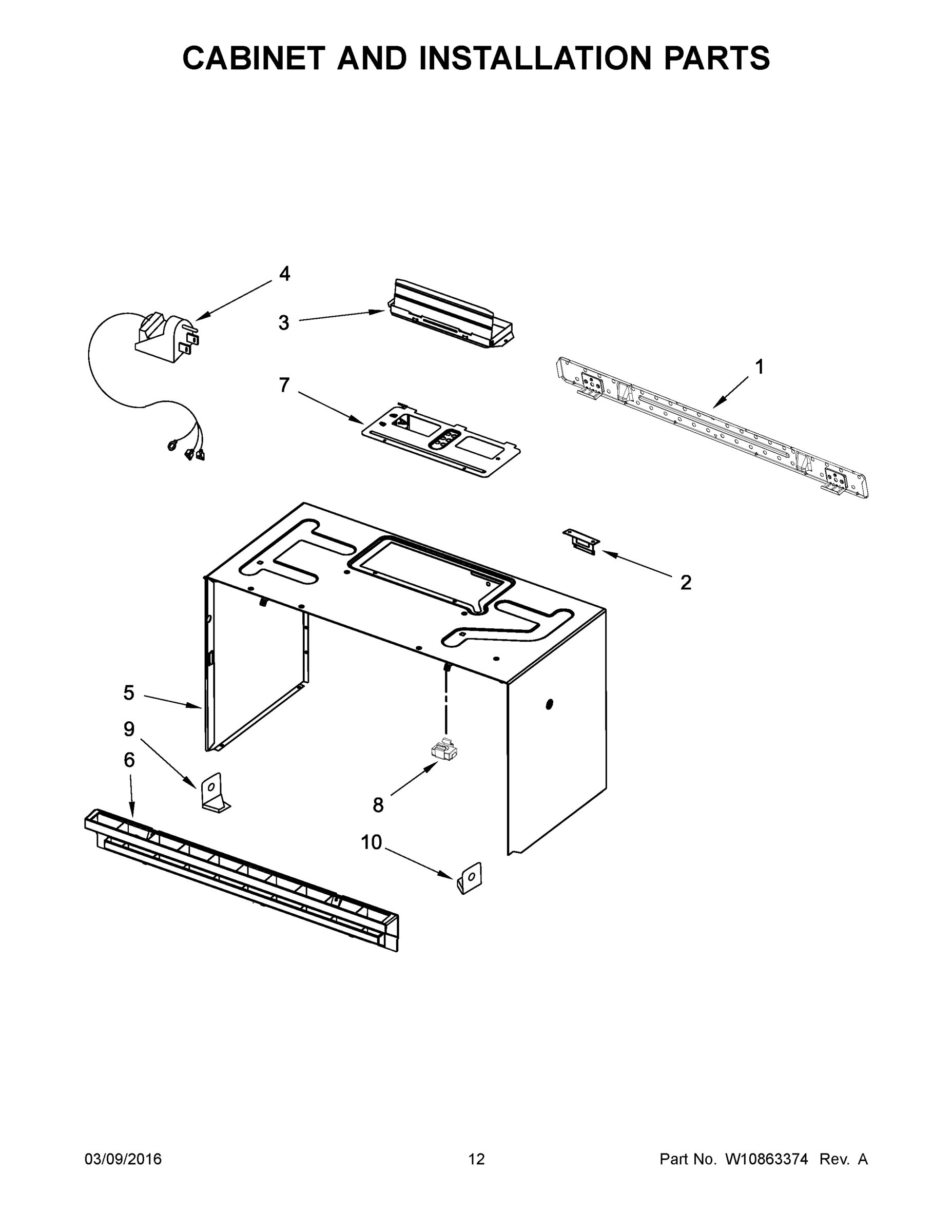07 - CABINET AND INSTALLATION PARTS