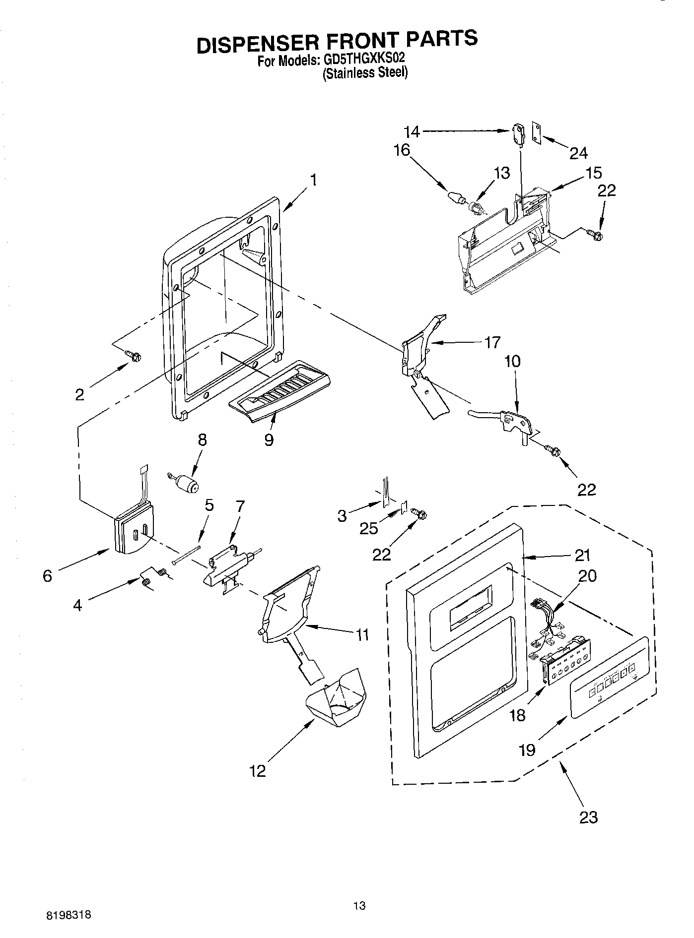 08 - DISPENSER FRONT