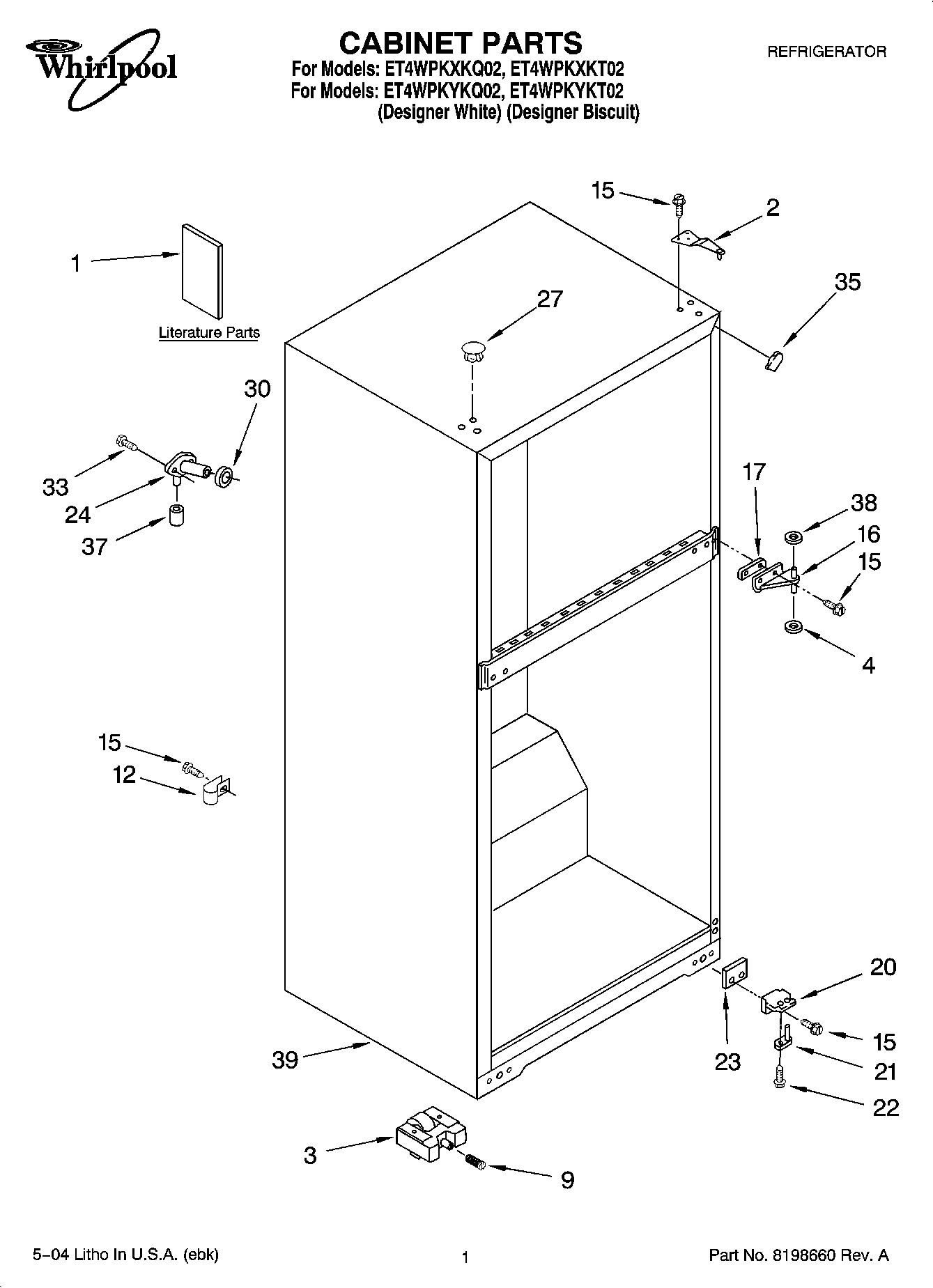 01 - CABINET PARTS